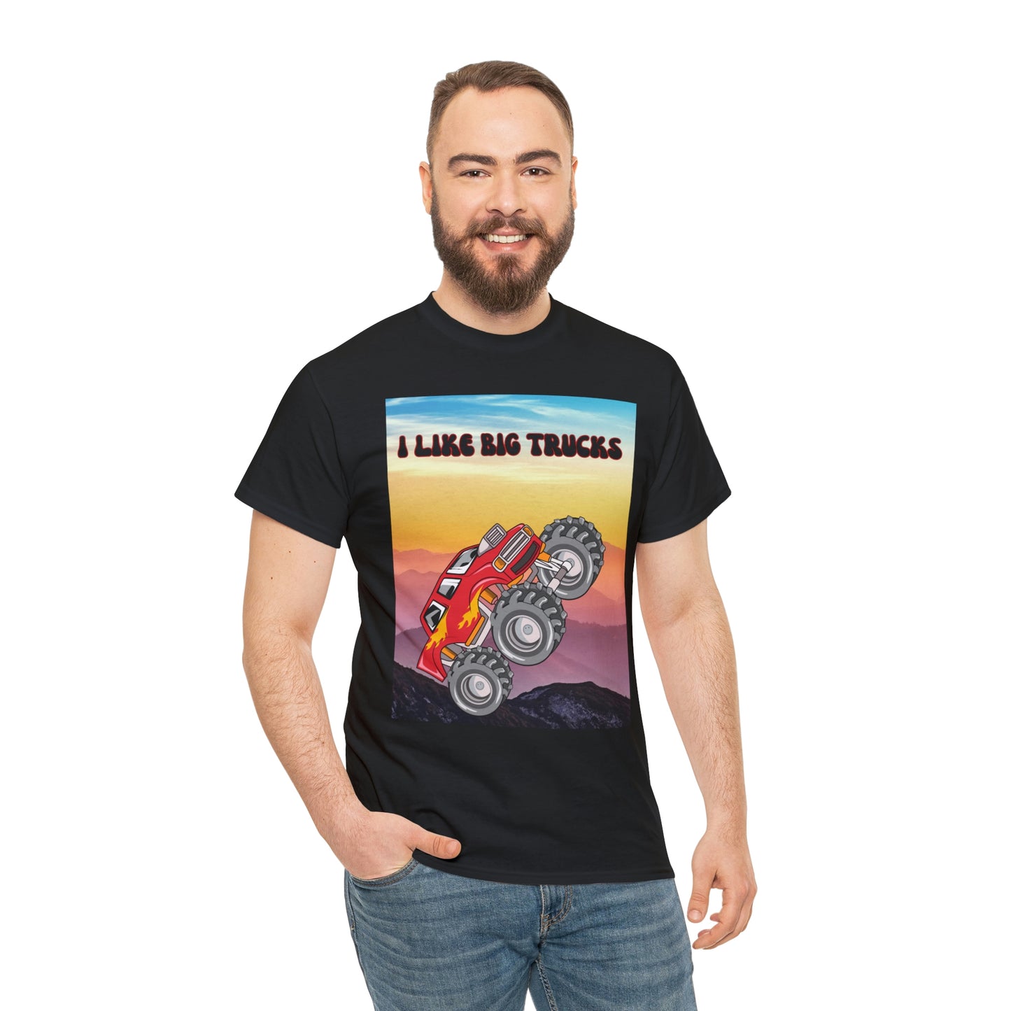 "I LIKE BIG TRUCKS" Unisex Heavy Cotton Tee