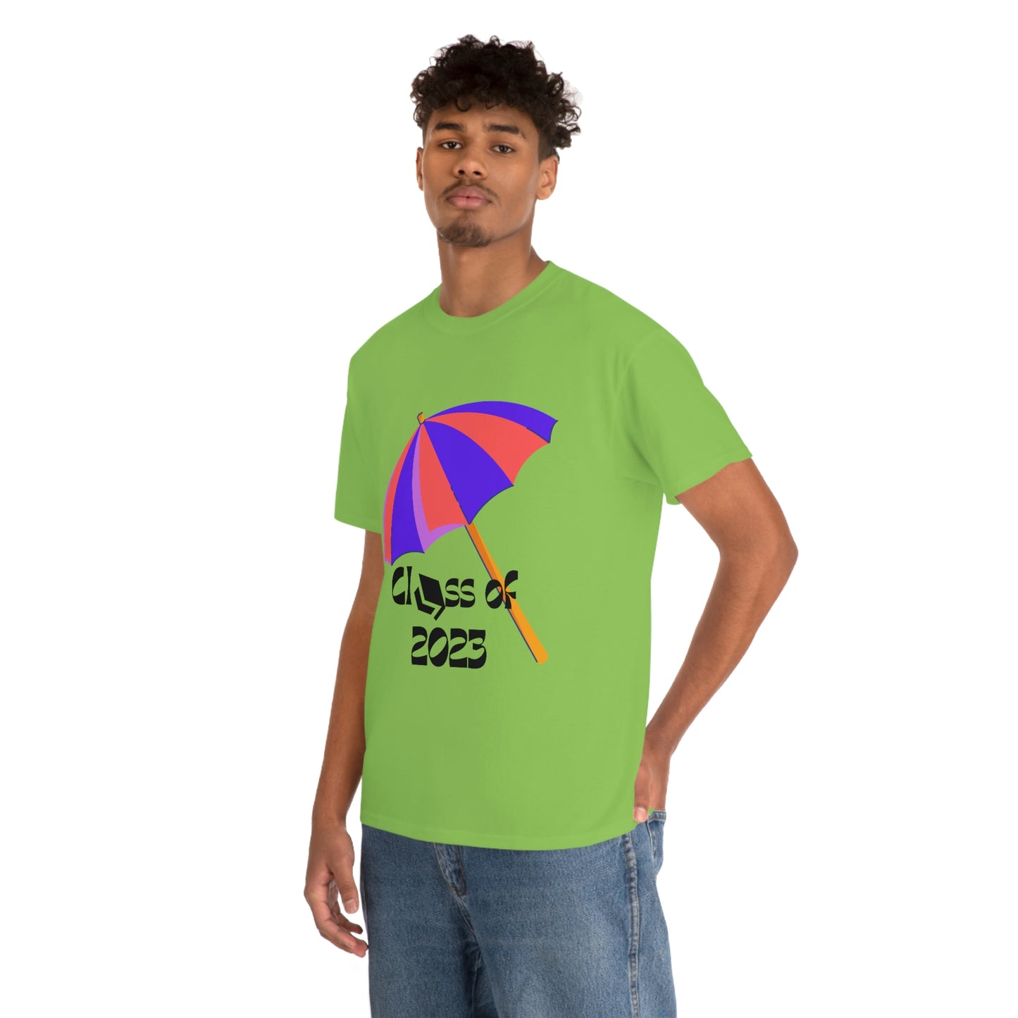 "Beach Umbrella 2023 Graduate" Unisex Heavy Cotton Tee