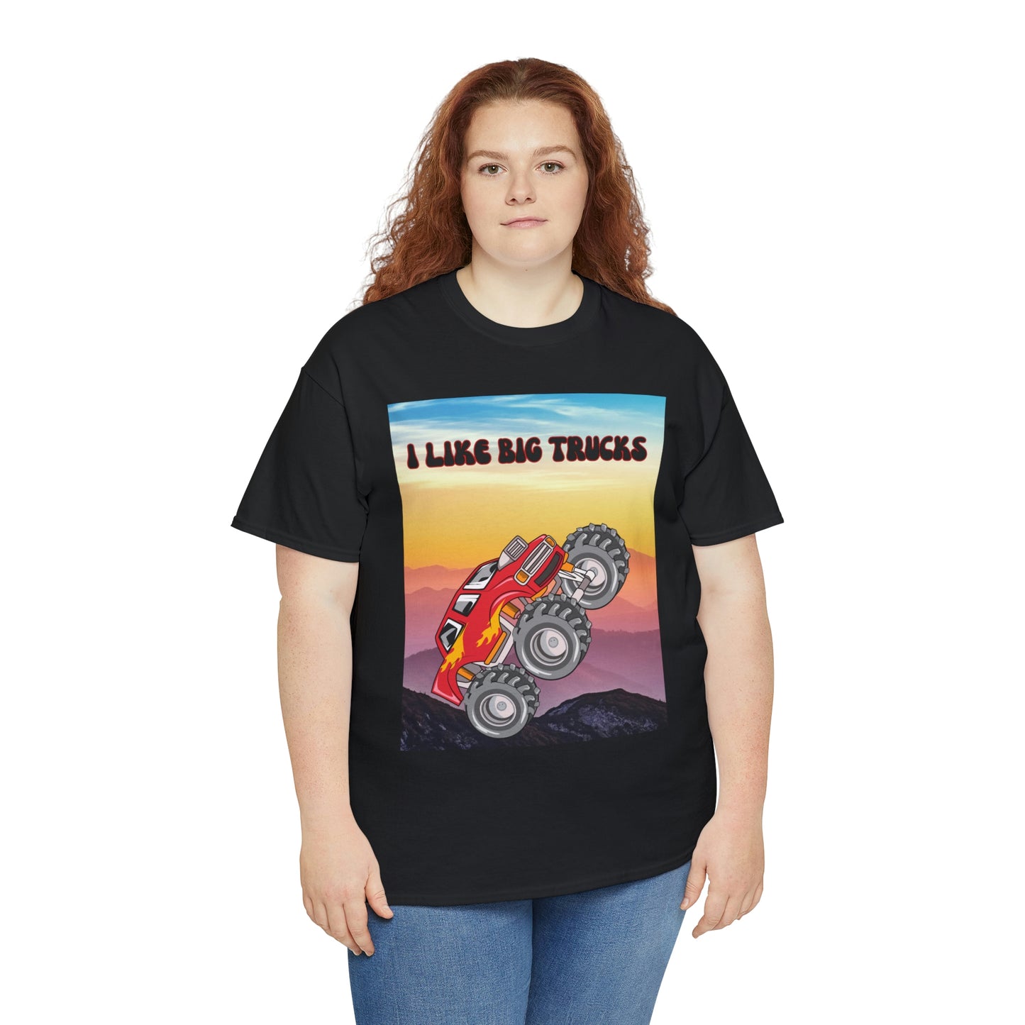 "I LIKE BIG TRUCKS" Unisex Heavy Cotton Tee