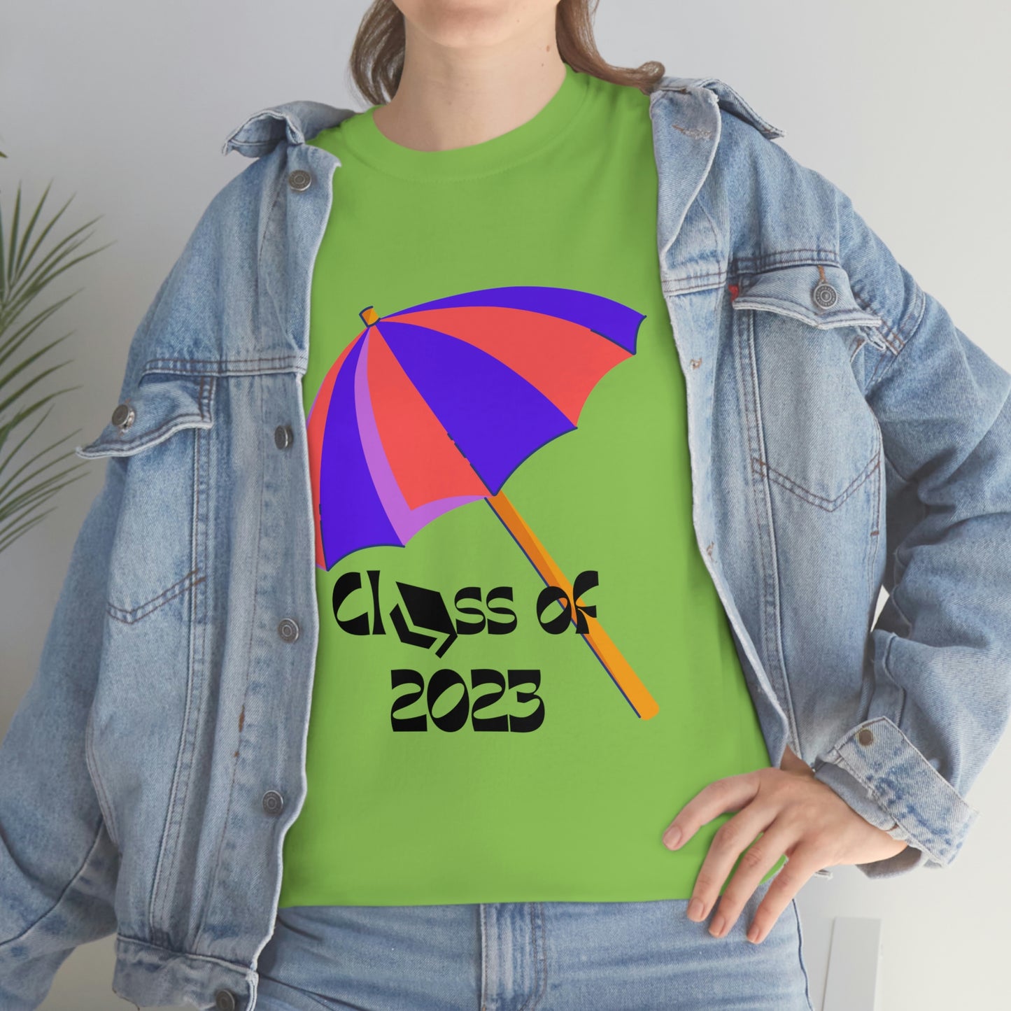 "Beach Umbrella 2023 Graduate" Unisex Heavy Cotton Tee