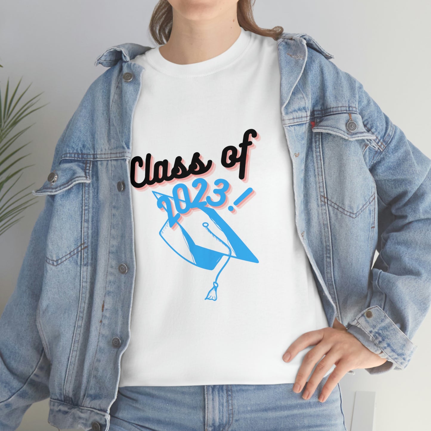 "Class of 2023 Graduation Cap": 2023 Graduate:  Unisex Heavy Cotton Tee