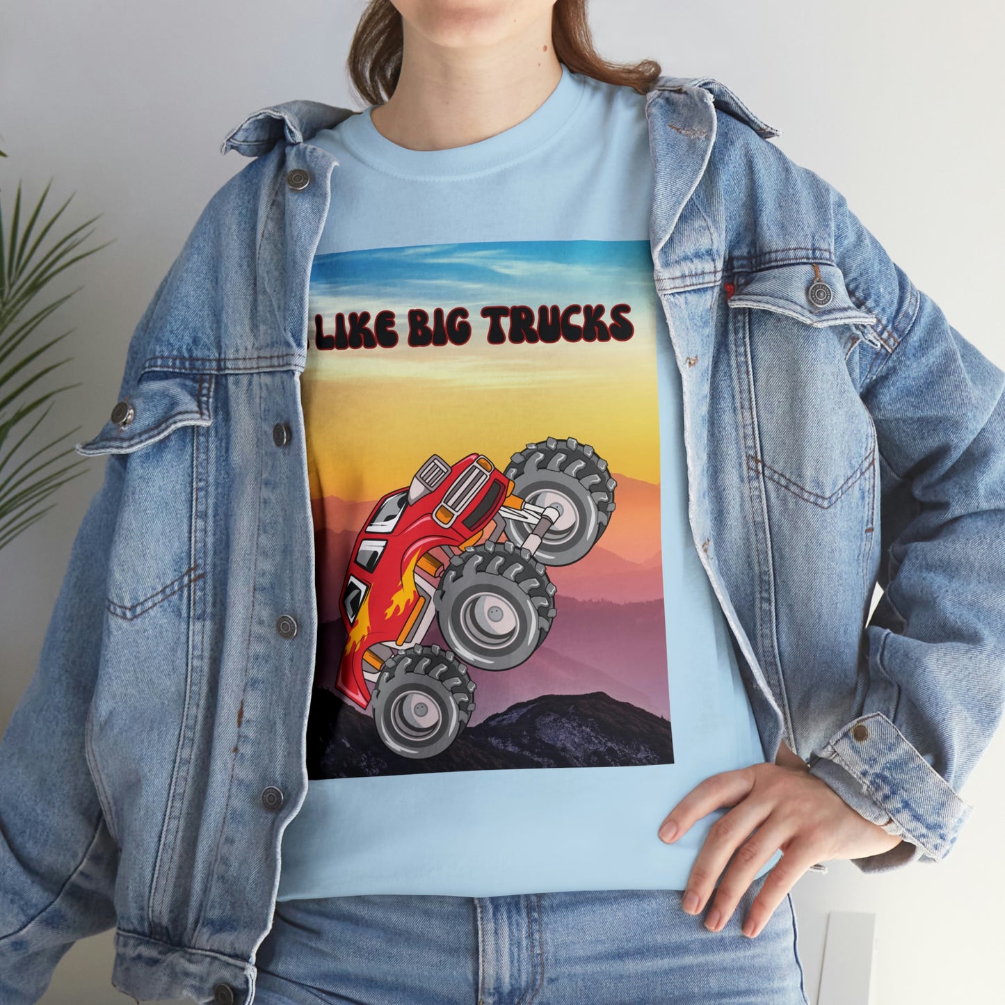 "I LIKE BIG TRUCKS" Unisex Heavy Cotton Tee