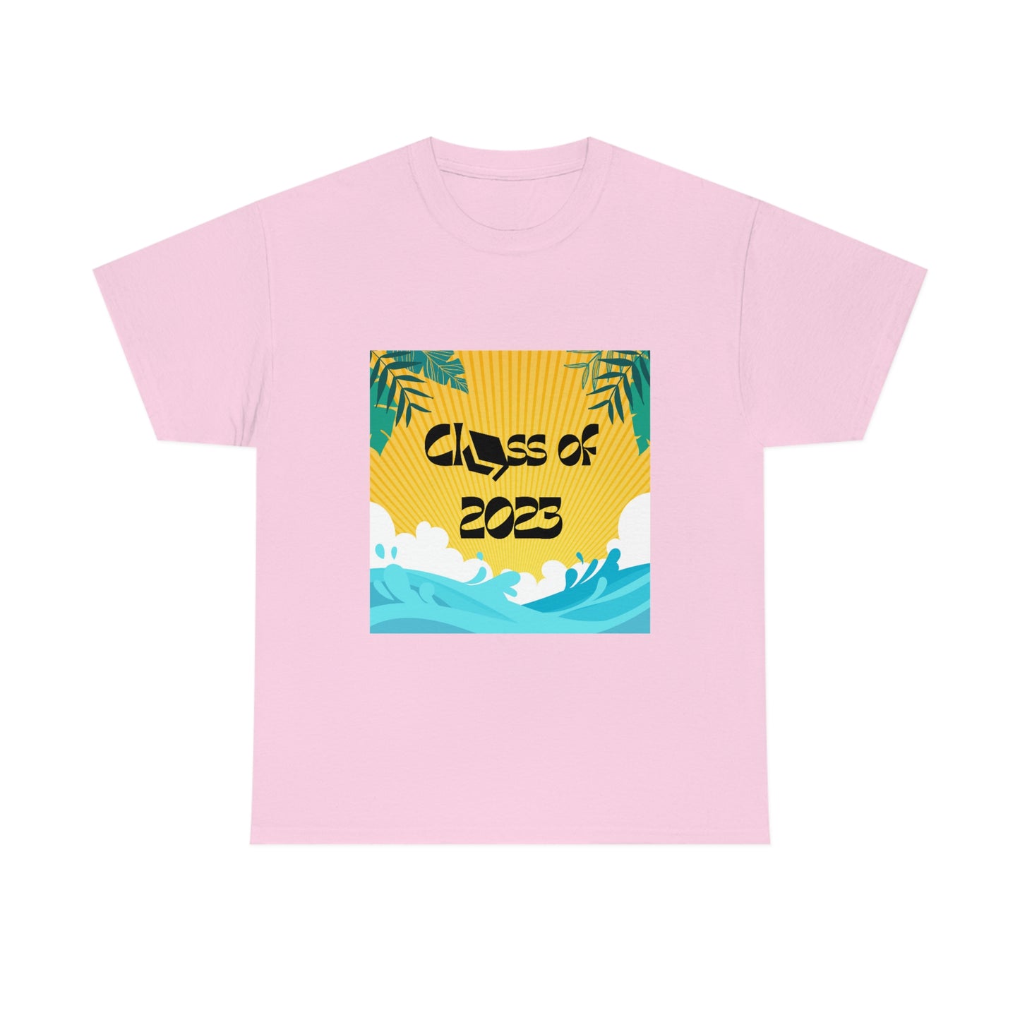 "Class of 2023 Palm Leaf" Unisex Heavy Cotton Tee