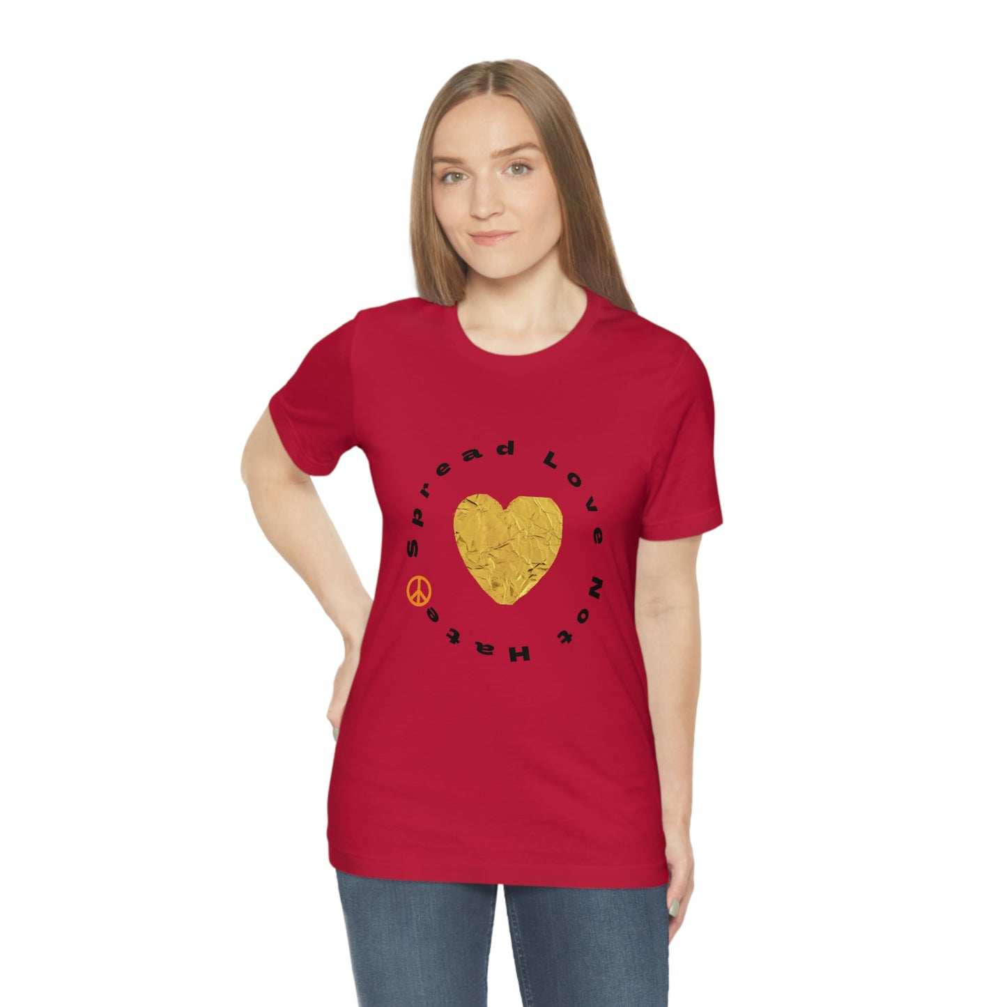 "Spread Love..." Unisex Jersey Short Sleeve Tee