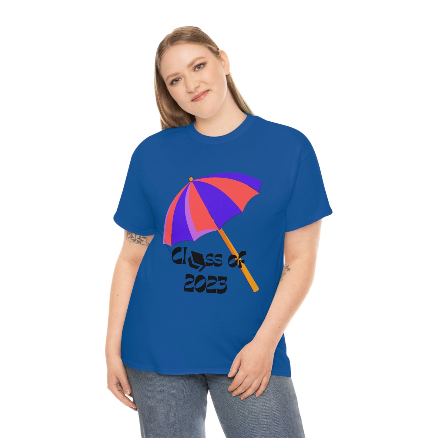 "Beach Umbrella 2023 Graduate" Unisex Heavy Cotton Tee