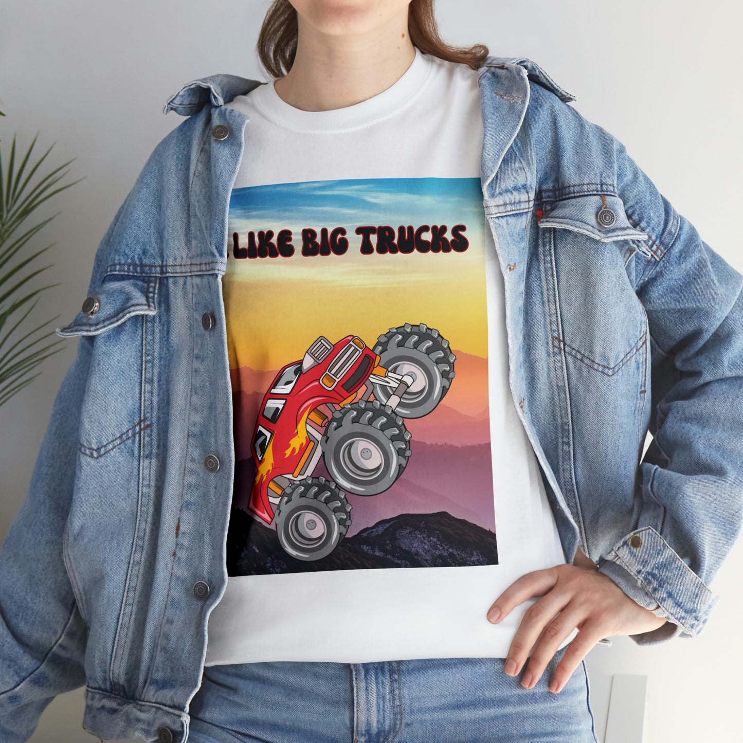 "I LIKE BIG TRUCKS" Unisex Heavy Cotton Tee