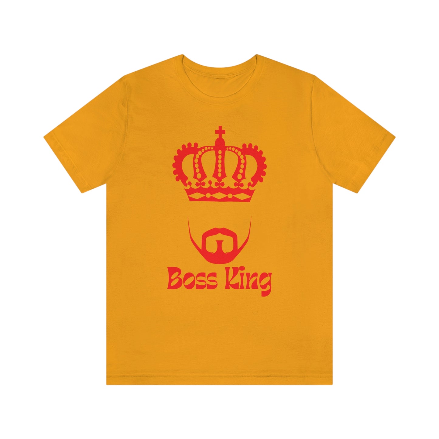 "Red Print - Boss King" - Unisex Jersey Short Sleeve Tee