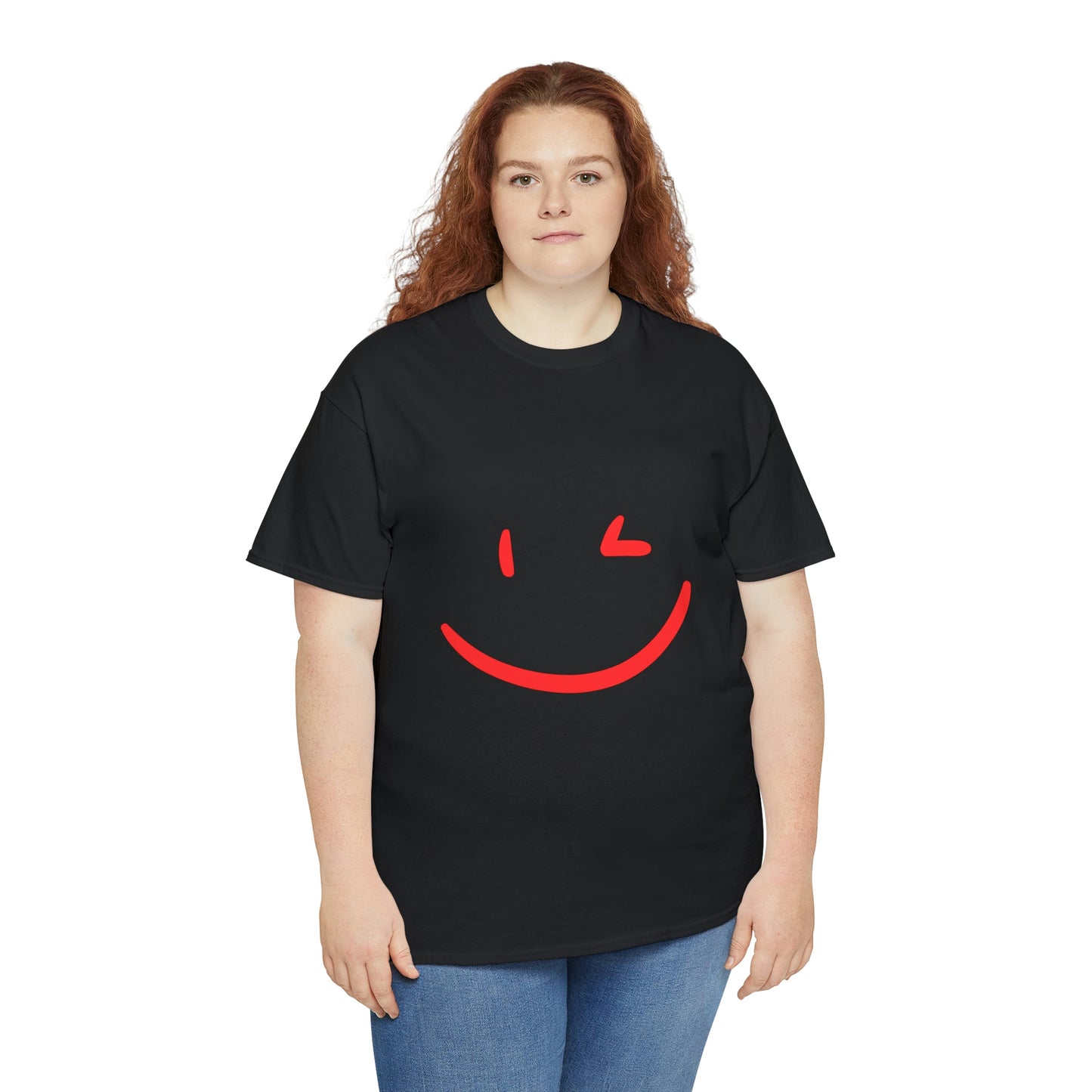 "WINKY FACE" Unisex Heavy Cotton Tee