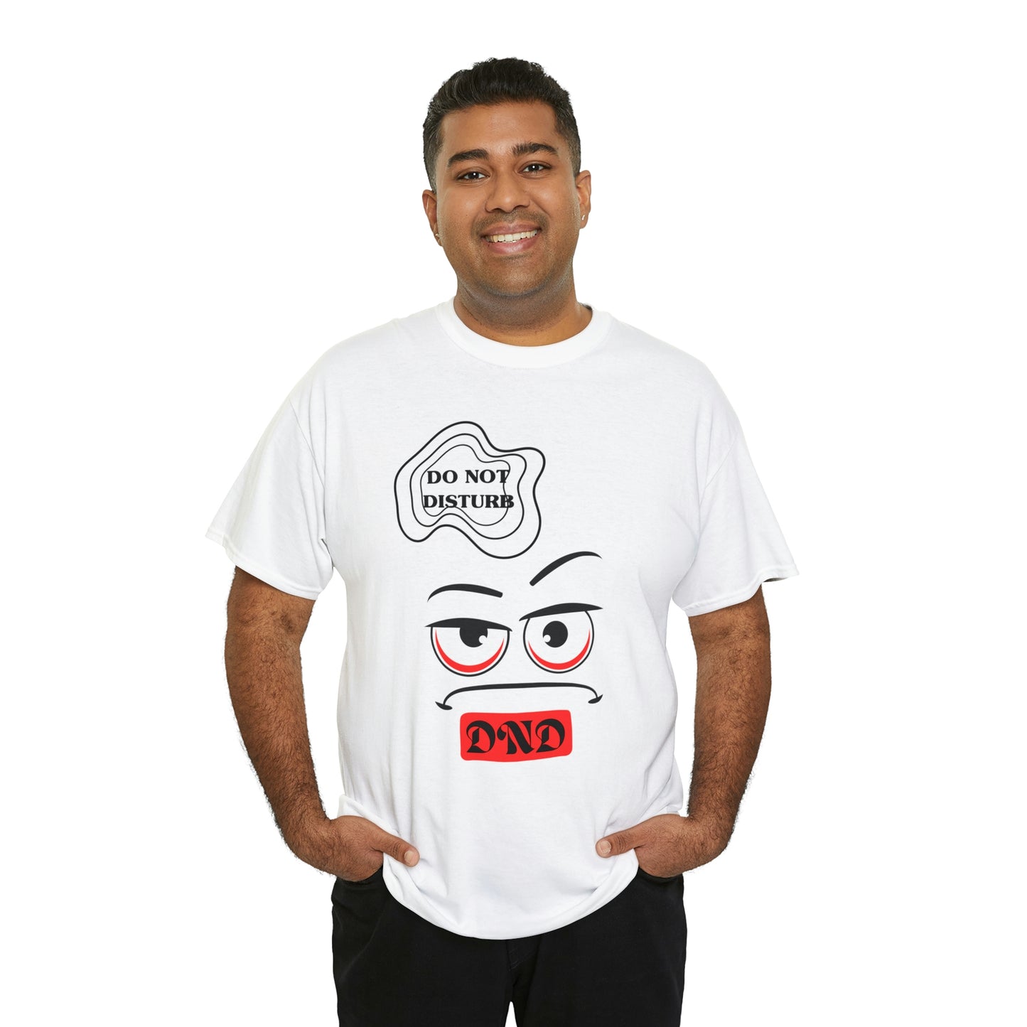 "DO NOT DISTURB" Unisex Heavy Cotton Tee