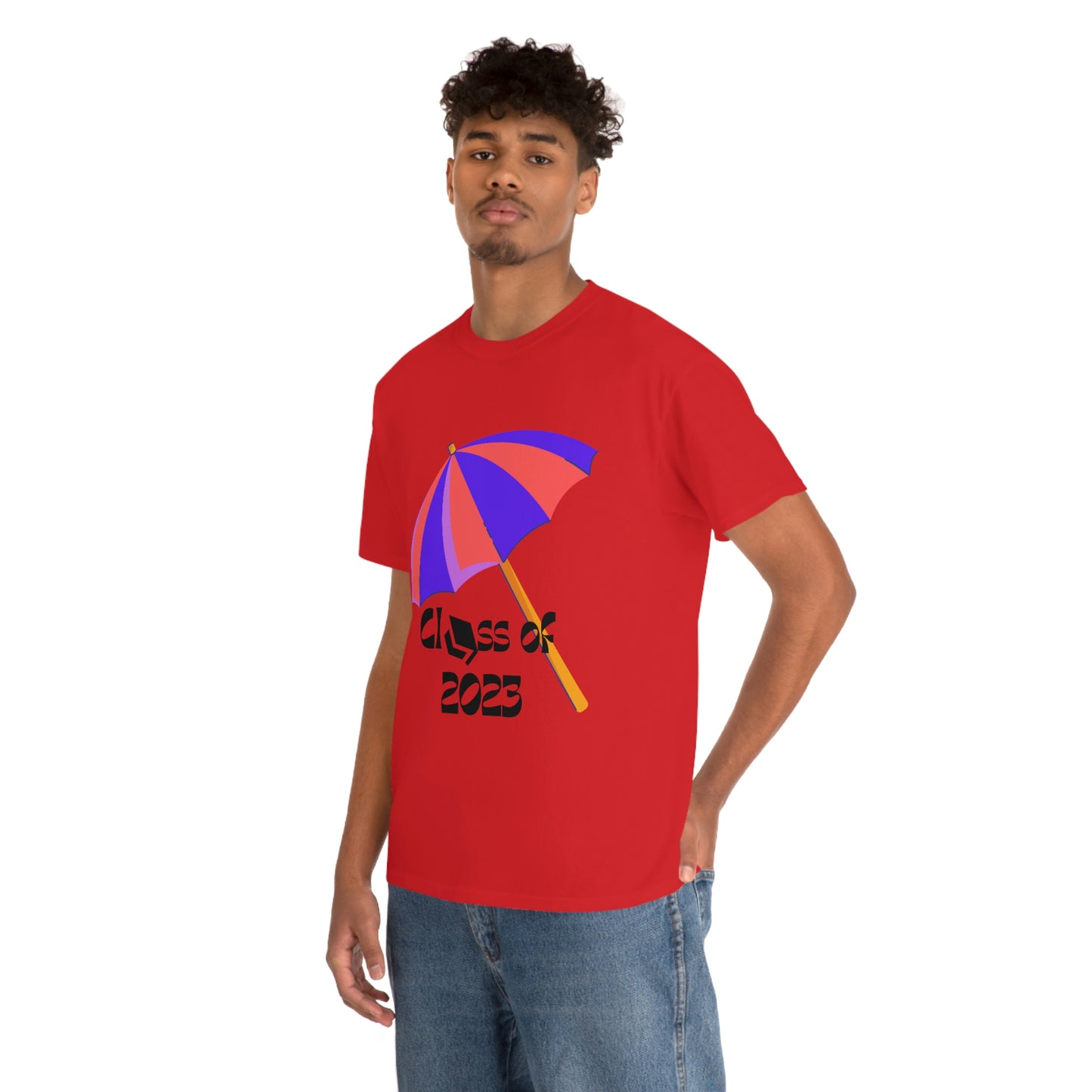 "Beach Umbrella 2023 Graduate" Unisex Heavy Cotton Tee