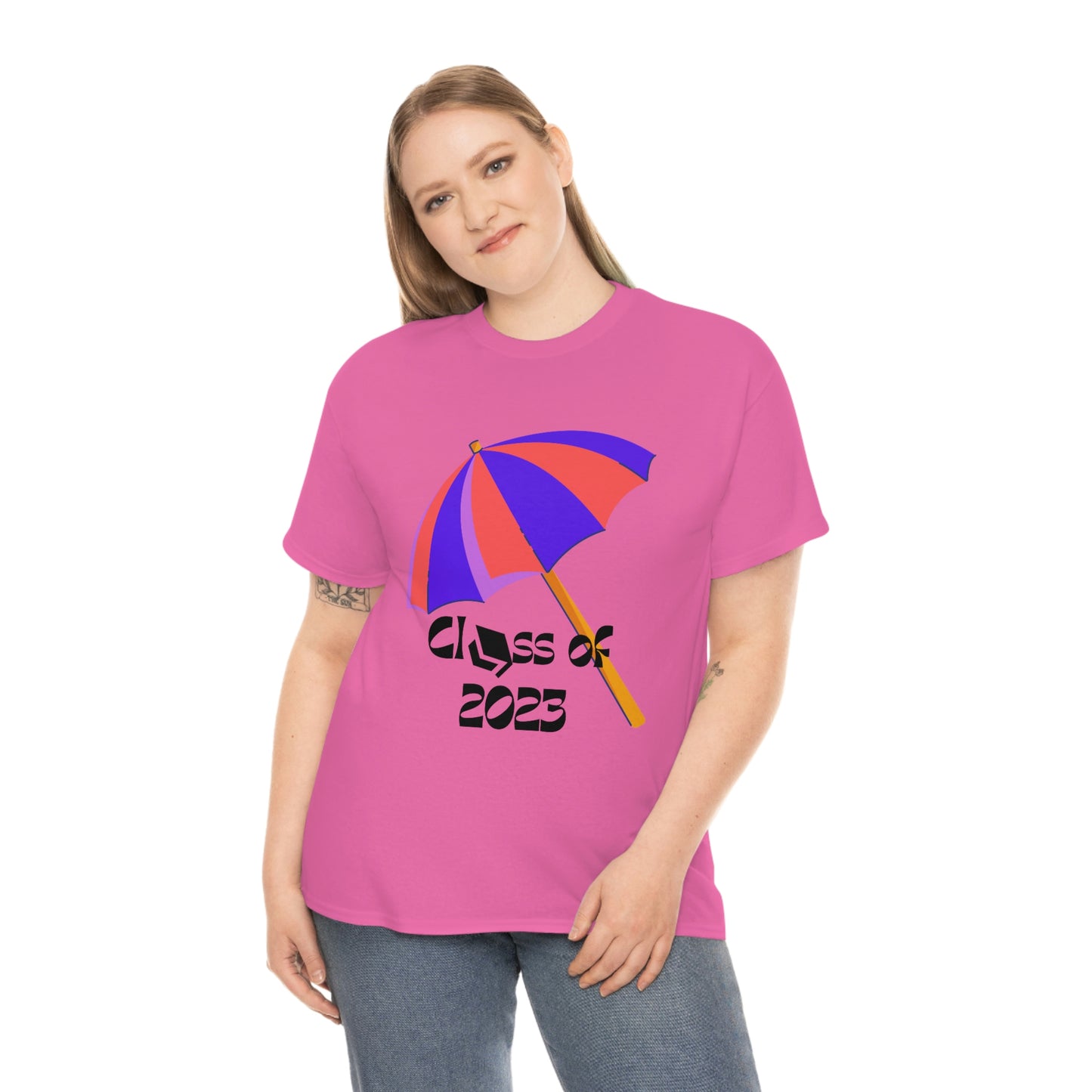 "Beach Umbrella 2023 Graduate" Unisex Heavy Cotton Tee