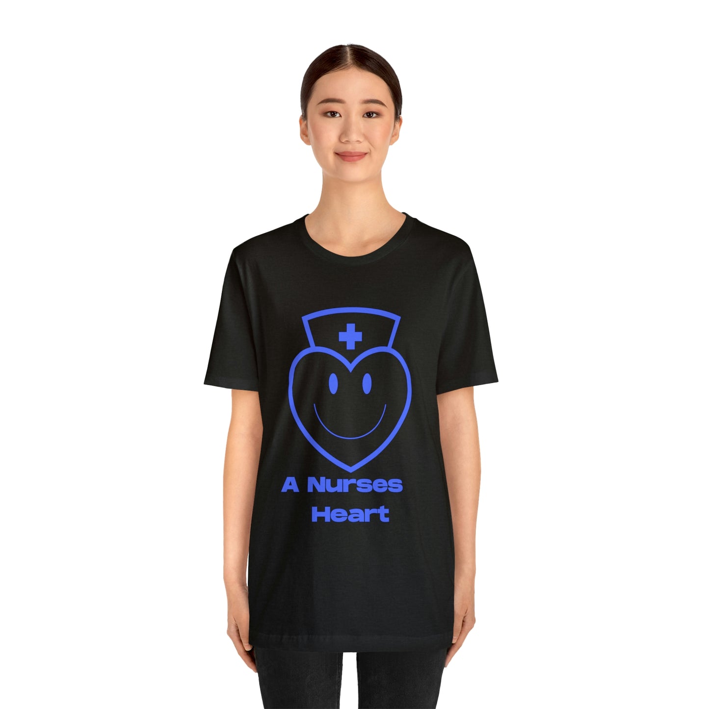 "A Nurses Heart" - Unisex Jersey Short Sleeve Tee