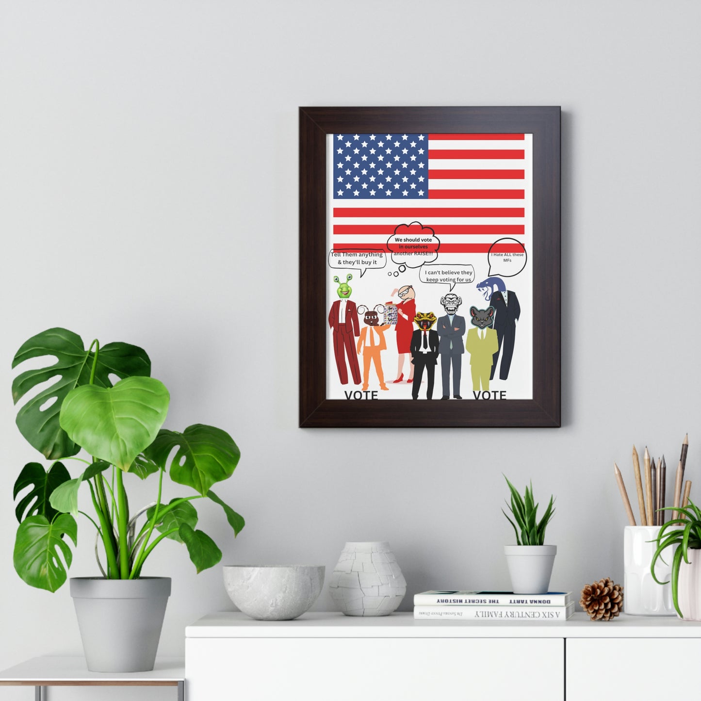 "Jar of Lies" - Framed Vertical Poster