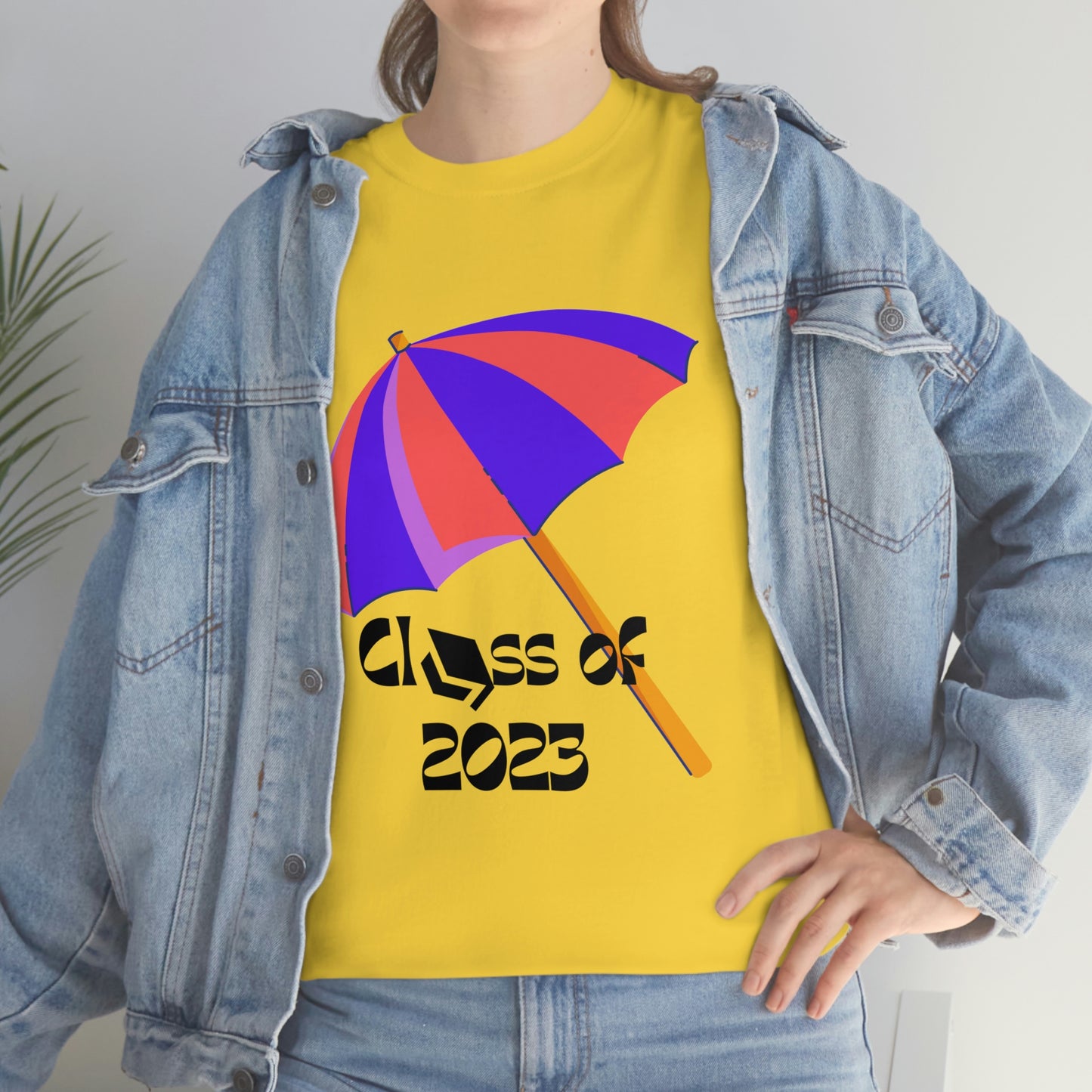 "Beach Umbrella 2023 Graduate" Unisex Heavy Cotton Tee