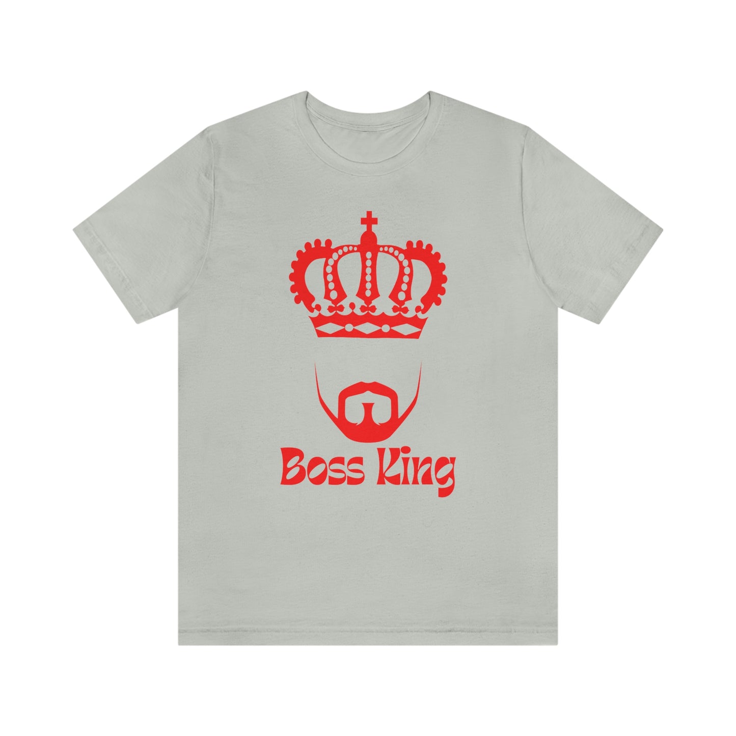 "Red Print - Boss King" - Unisex Jersey Short Sleeve Tee