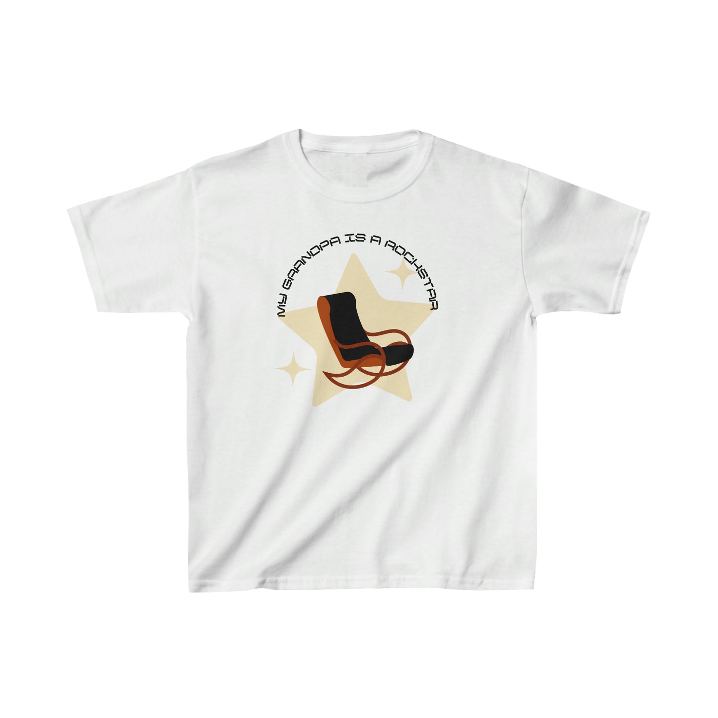 "My Grandpa is a Rockstar" - Kids Heavy Cotton™ Tee