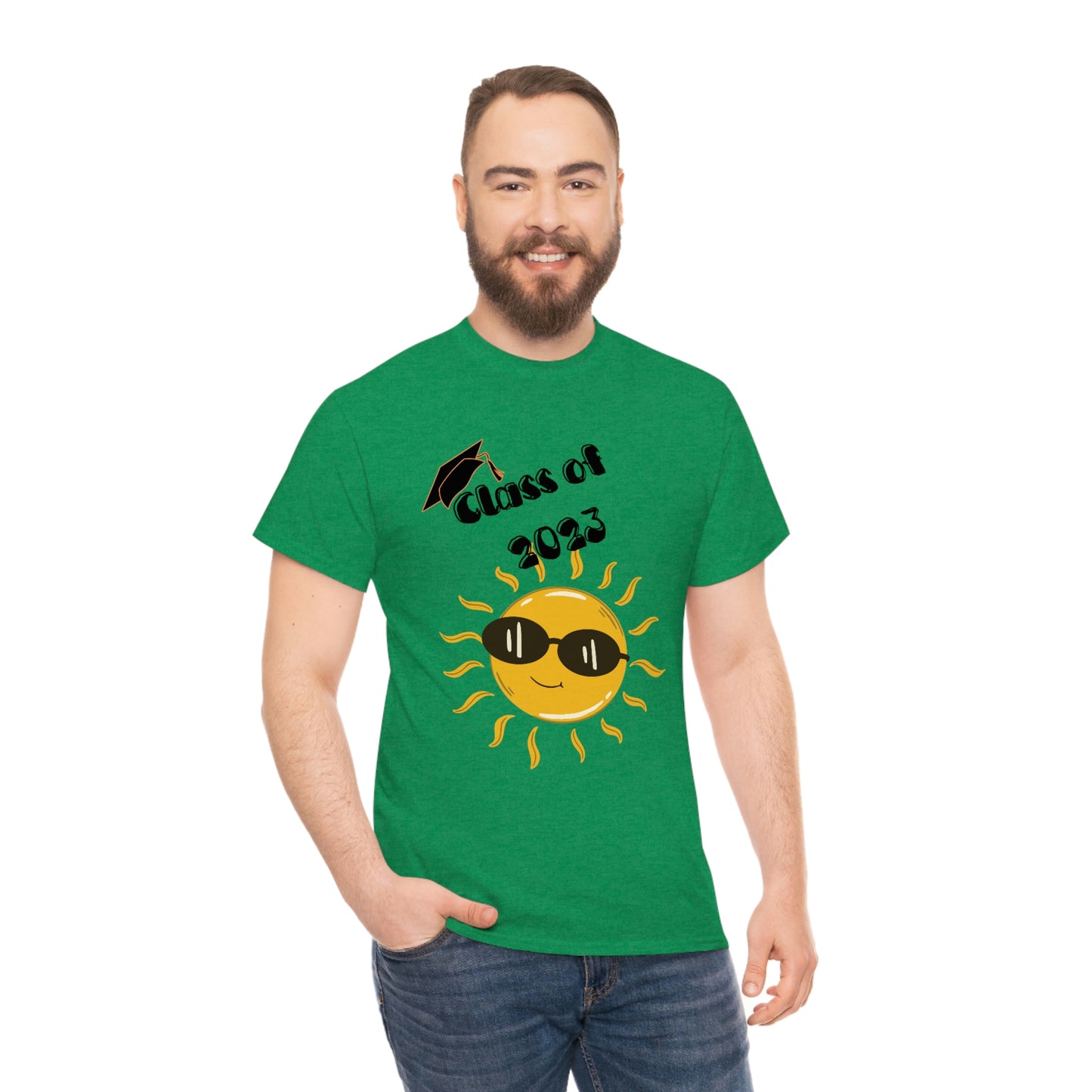 "Class of 2023 Sunshine wearing Shades" Unisex Heavy Cotton Tee