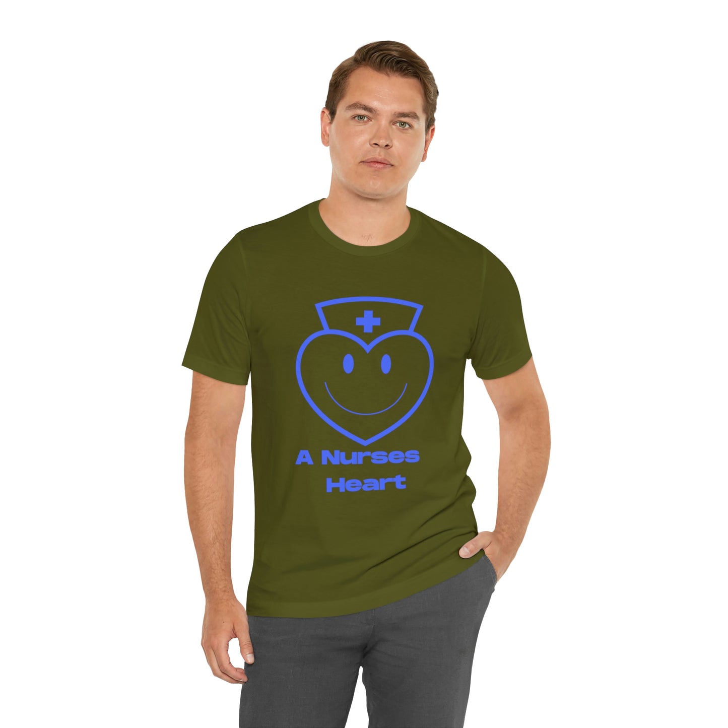"A Nurses Heart" - Unisex Jersey Short Sleeve Tee