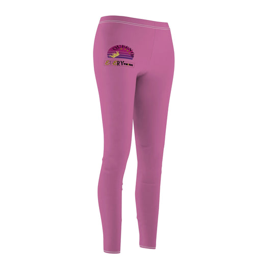 Light Pink - "Queen of Everything" Women's Casual Leggings (AOP)