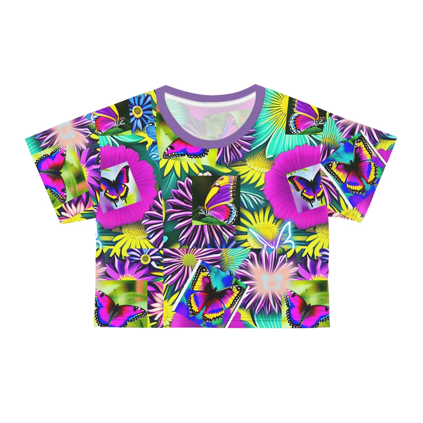 Butterfly Garden Crop Tee