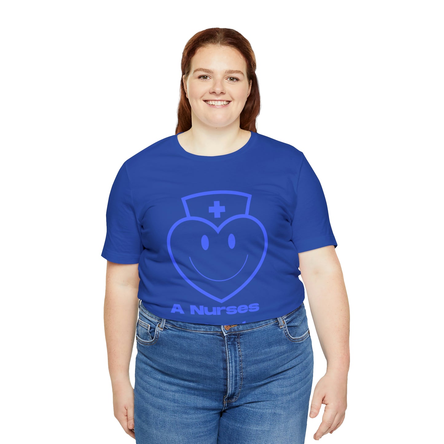 "A Nurses Heart" - Unisex Jersey Short Sleeve Tee