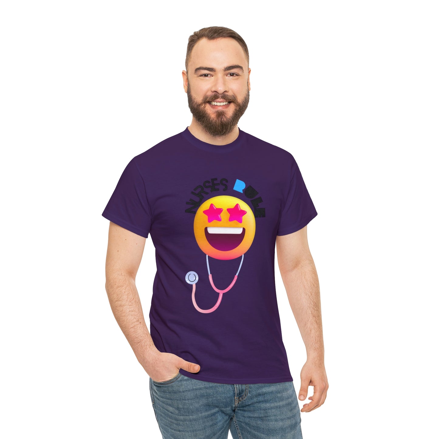 "Nurses Rule" - Unisex Heavy Cotton Tee