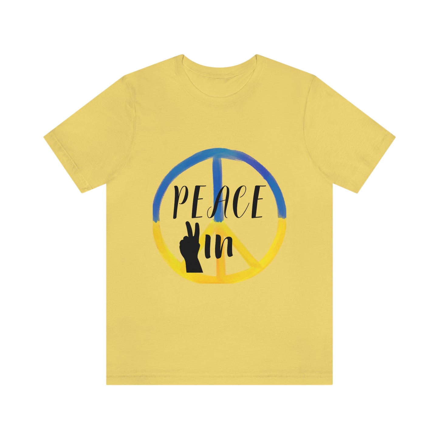 "Peace In" Unisex Jersey Short Sleeve Tee