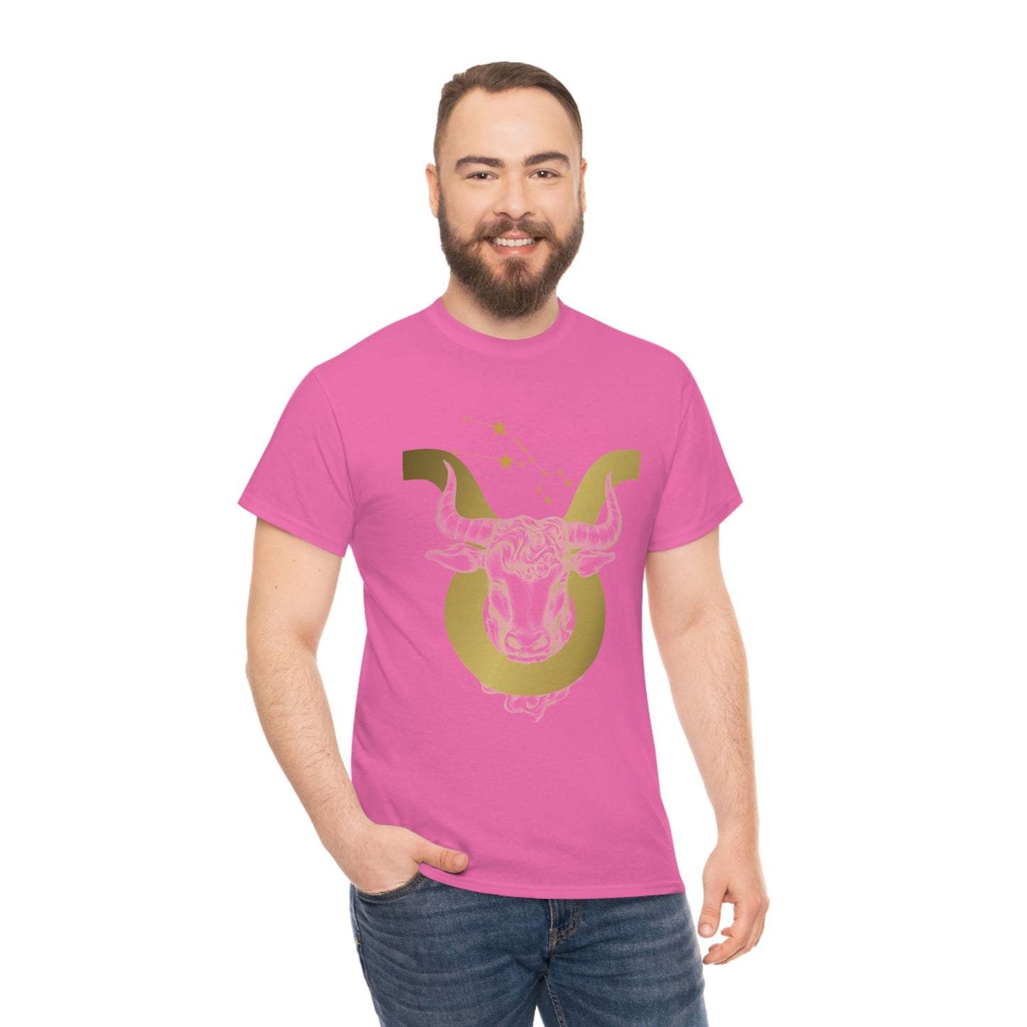"Taurus Symbol and Glyph" Unisex Heavy Cotton Tee
