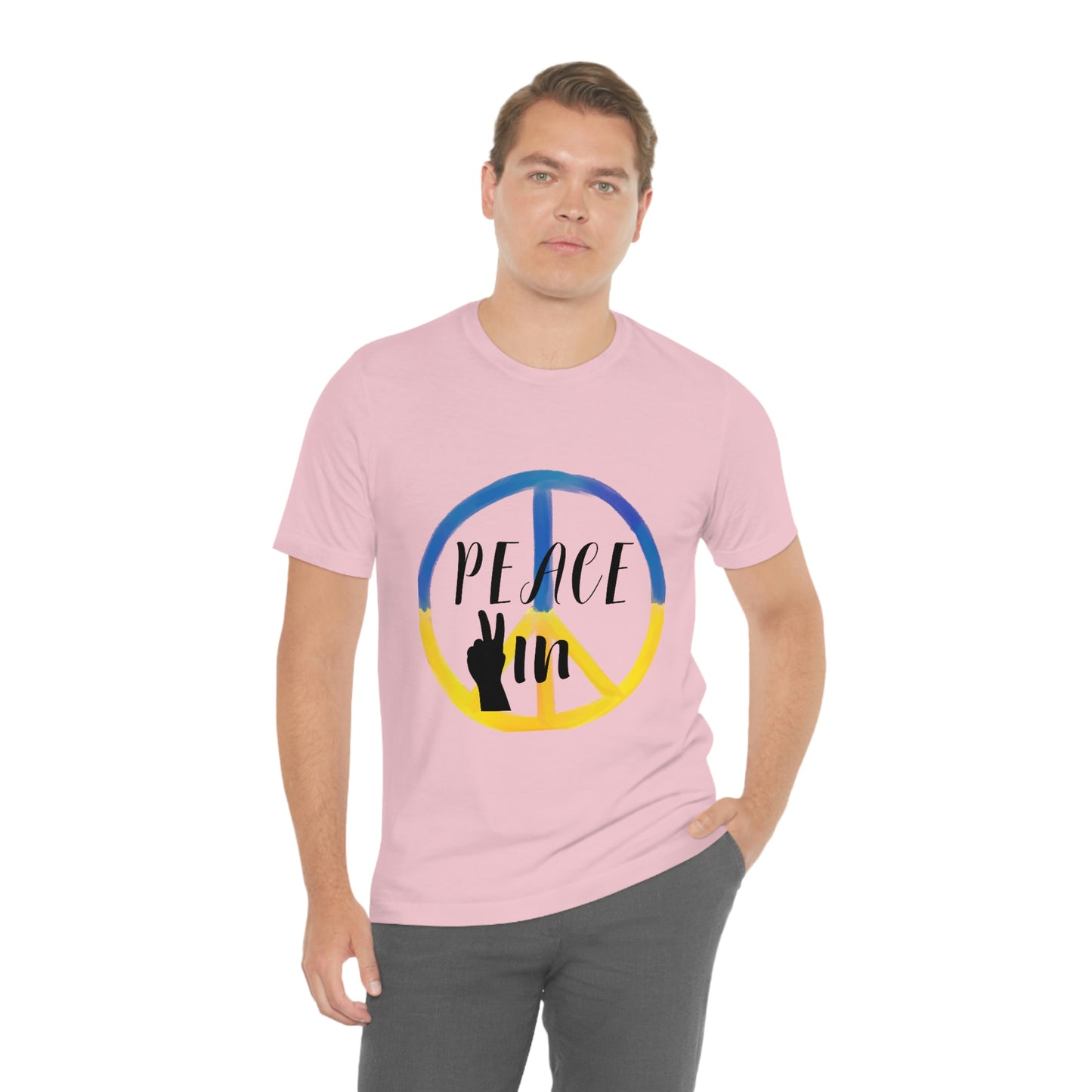 "Peace In" Unisex Jersey Short Sleeve Tee