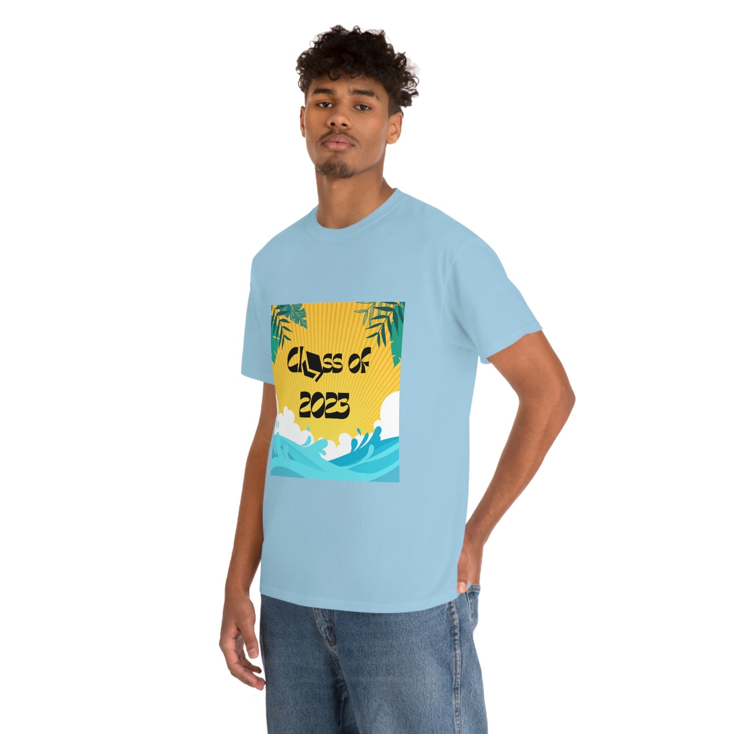 "Class of 2023 Palm Leaf" Unisex Heavy Cotton Tee