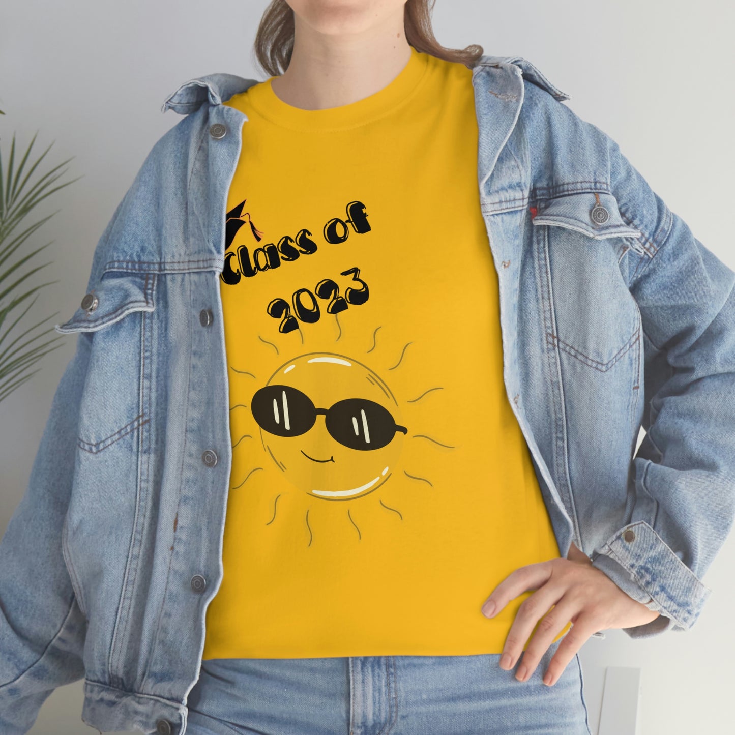 "Class of 2023 Sunshine wearing Shades" Unisex Heavy Cotton Tee