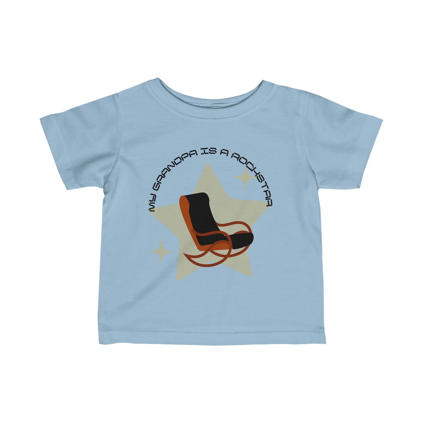 "My Grandpa is a Rockstar" - Infant Fine Jersey Tee