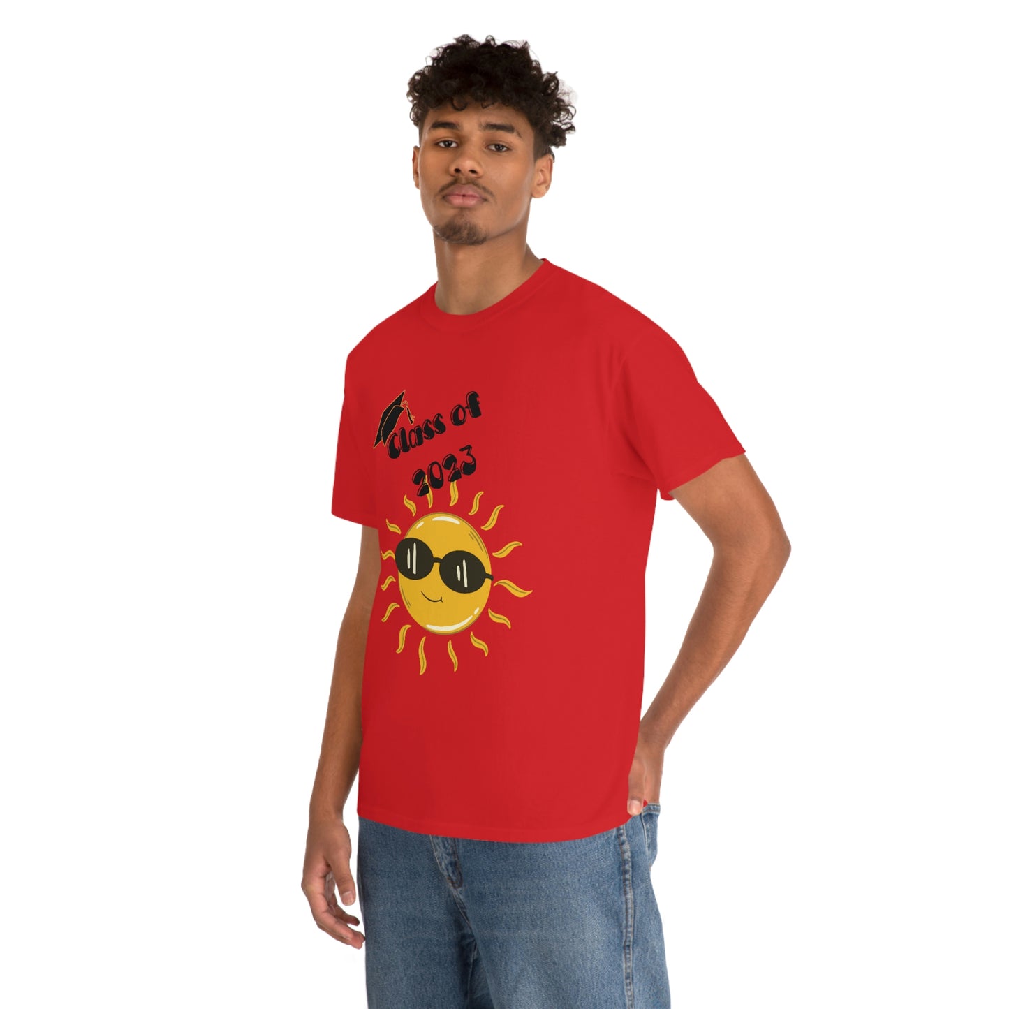 "Class of 2023 Sunshine wearing Shades" Unisex Heavy Cotton Tee