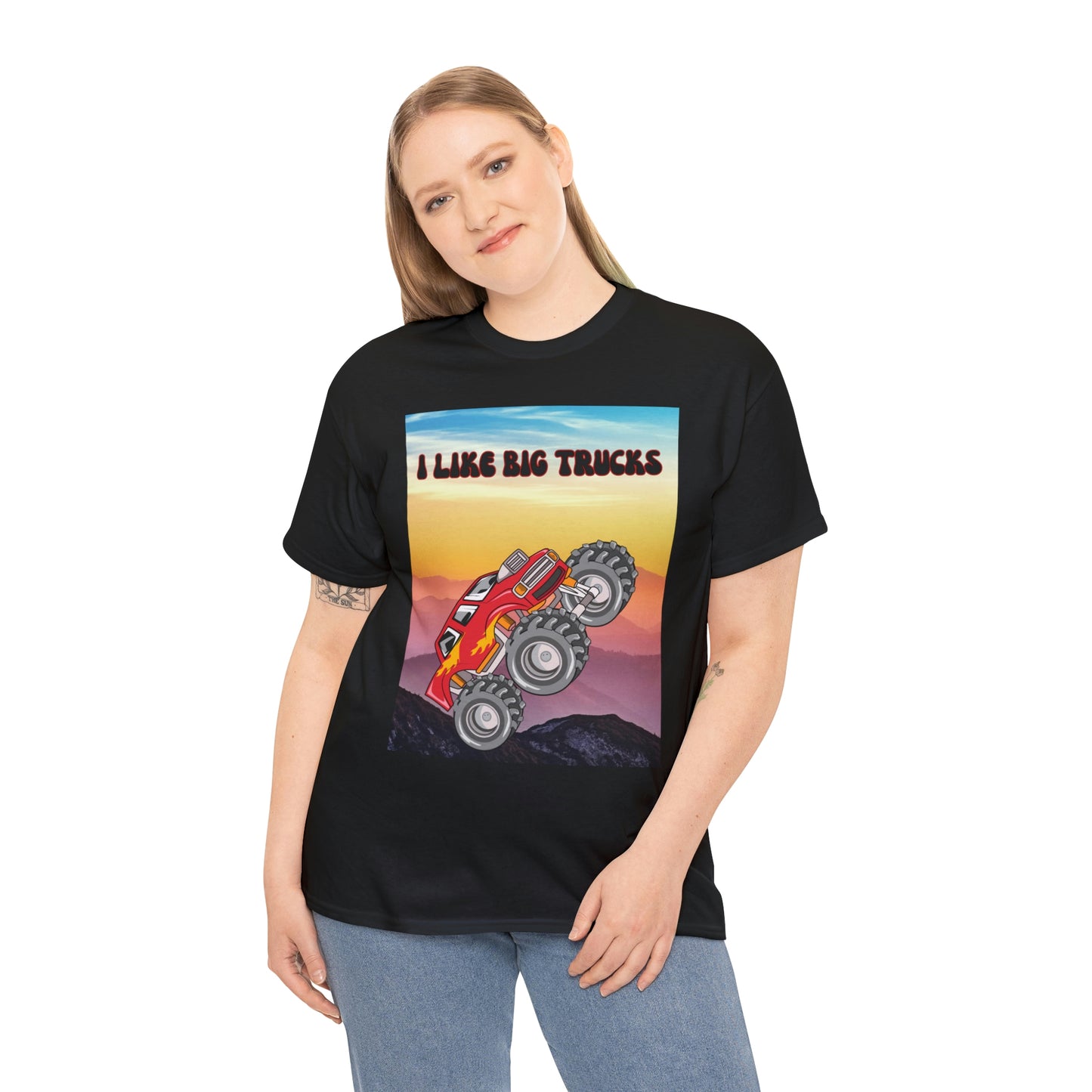 "I LIKE BIG TRUCKS" Unisex Heavy Cotton Tee