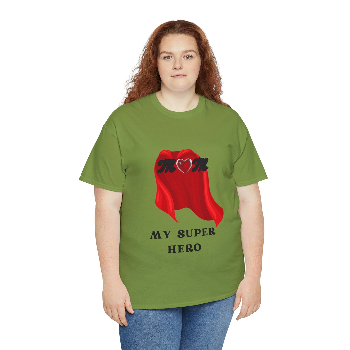 'MOM MY SUPER HERO" Unisex Heavy Cotton Tee