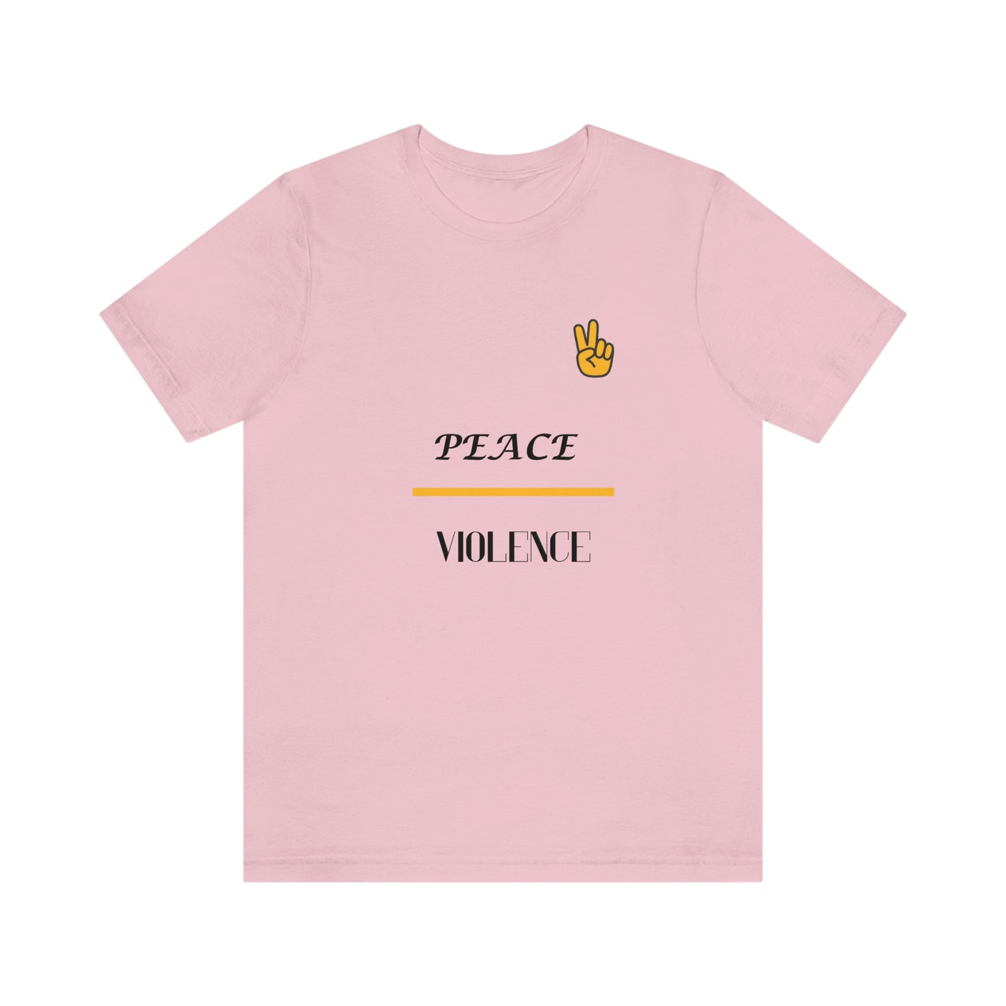 "Peace/ Violence" Unisex Jersey Short Sleeve Tee