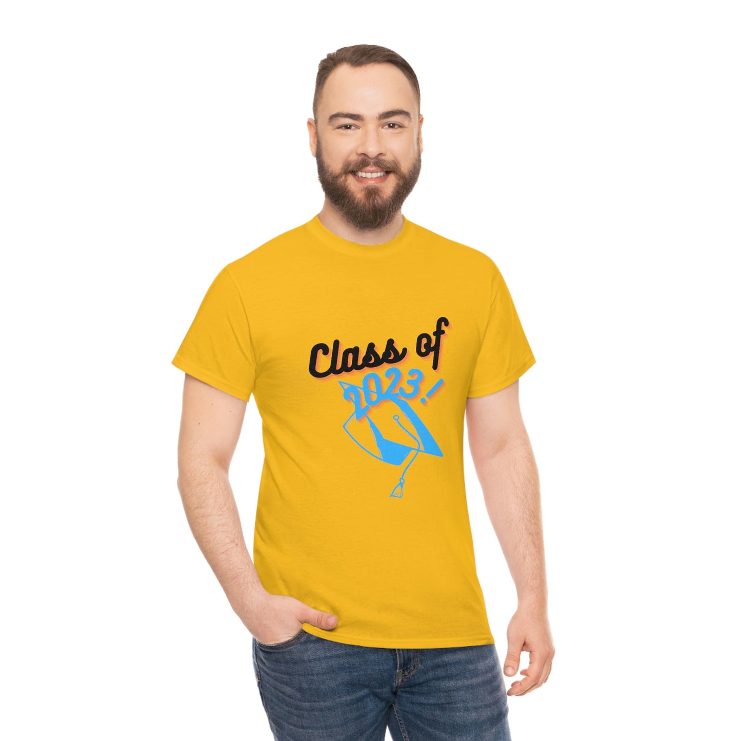"Class of 2023 Graduation Cap": 2023 Graduate:  Unisex Heavy Cotton Tee
