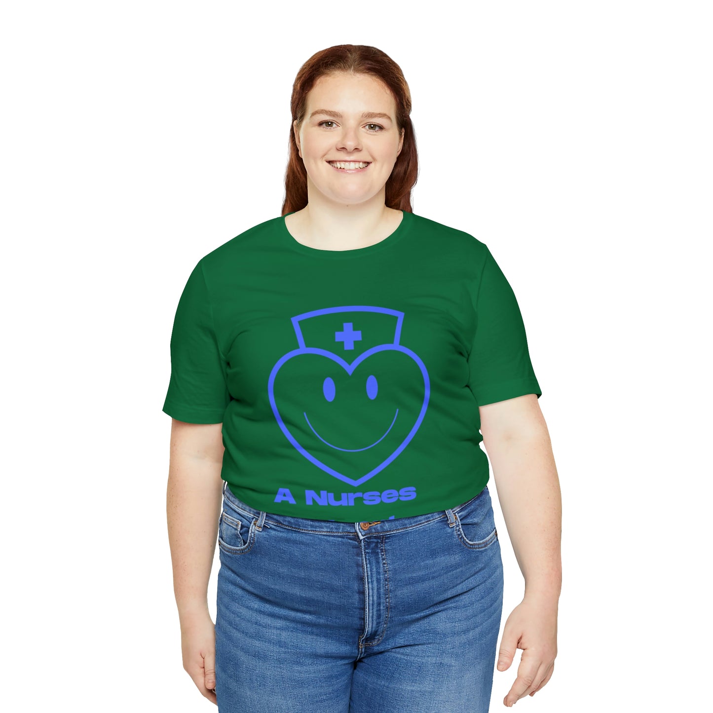 "A Nurses Heart" - Unisex Jersey Short Sleeve Tee