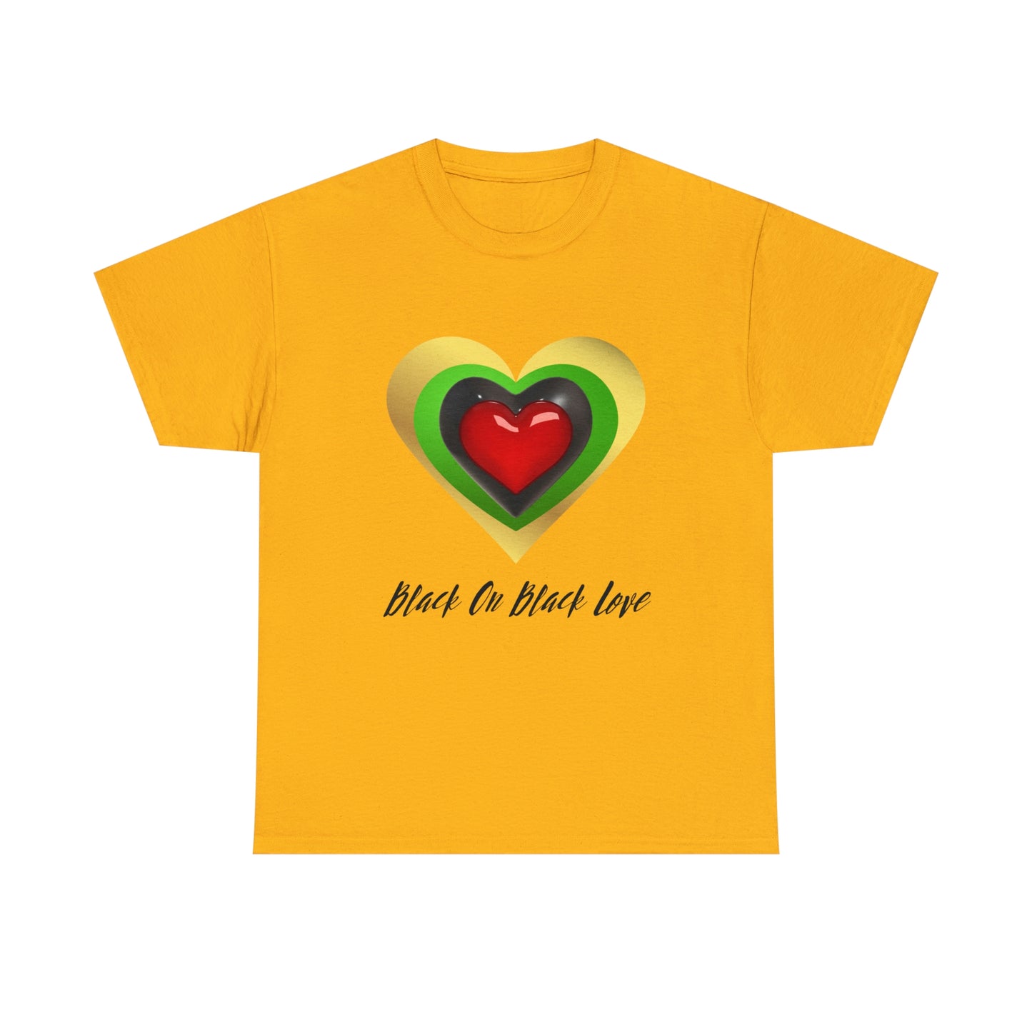 "Black On Black Love" - Unisex Heavy Cotton Tee