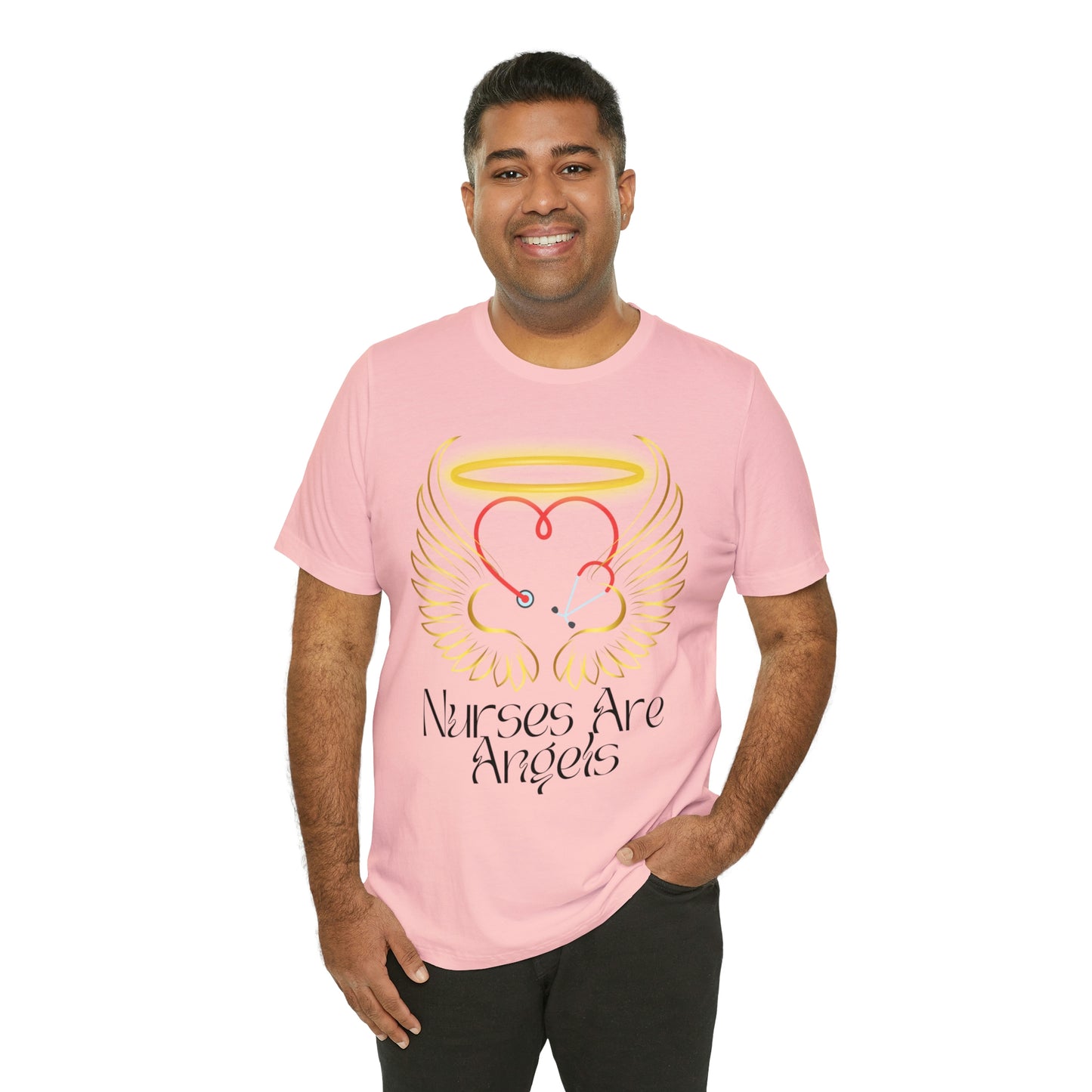 "Nurses Are Angels" - Unisex Jersey Short Sleeve Tee