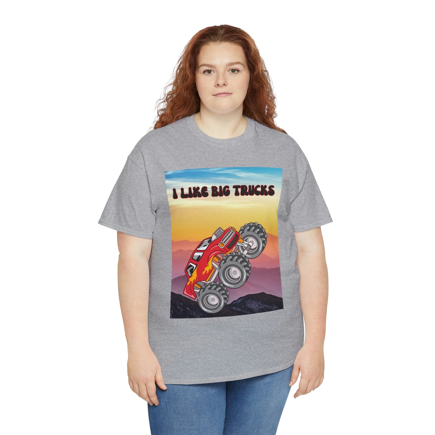 "I LIKE BIG TRUCKS" Unisex Heavy Cotton Tee