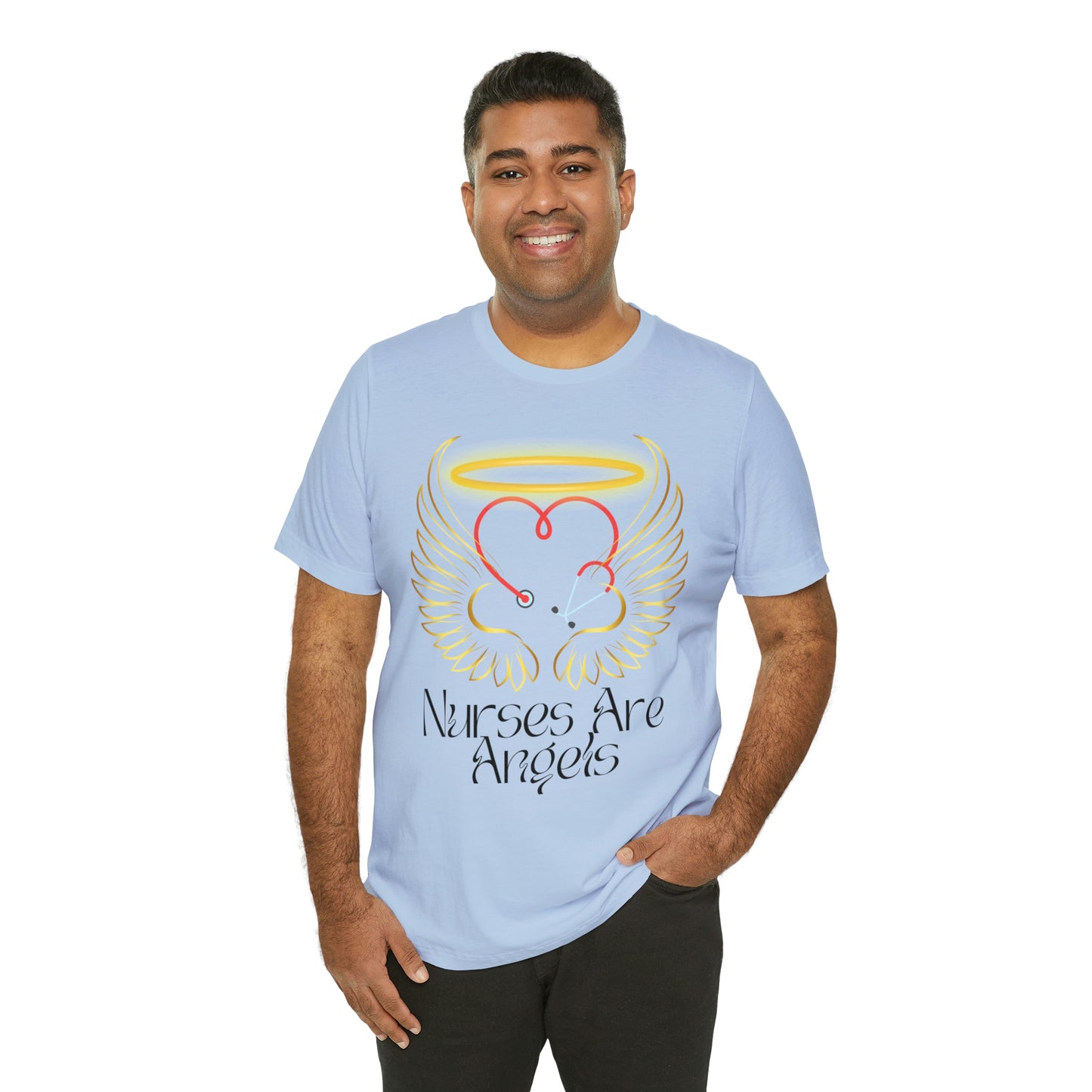 "Nurses Are Angels" - Unisex Jersey Short Sleeve Tee