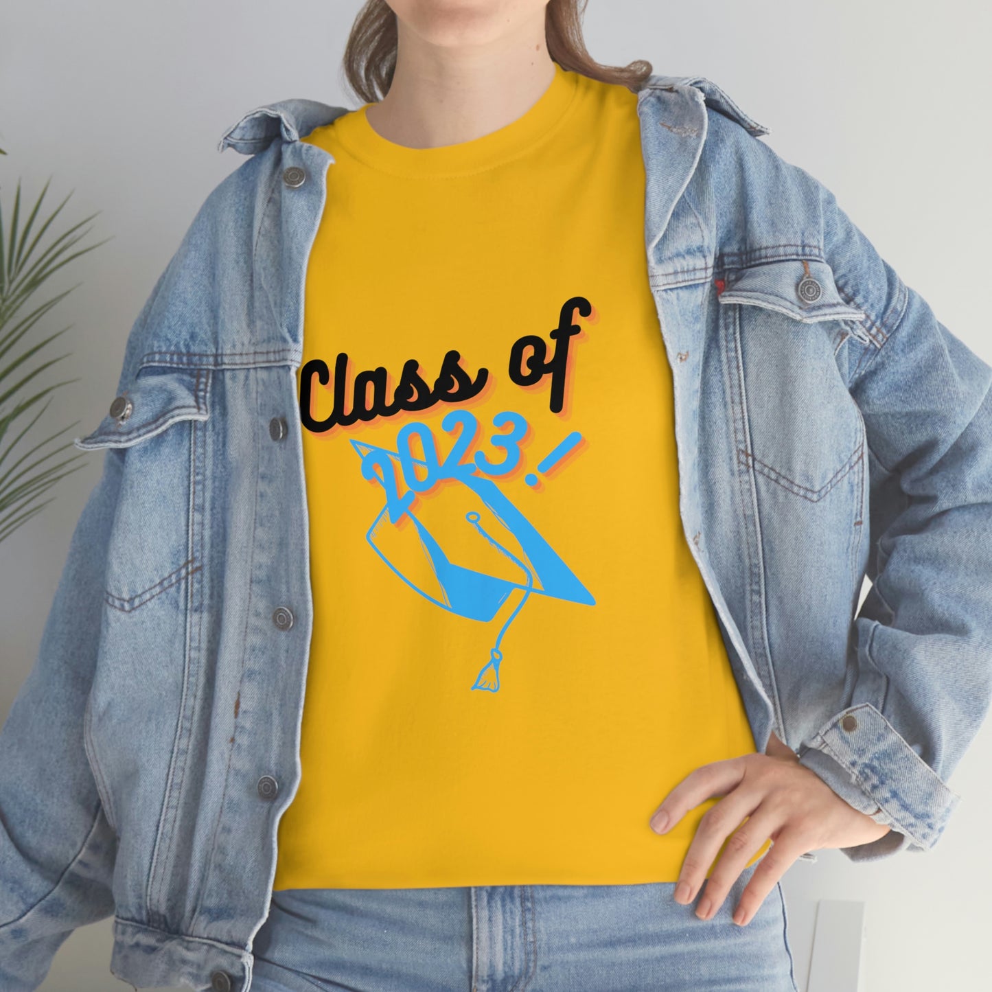 "Class of 2023 Graduation Cap": 2023 Graduate:  Unisex Heavy Cotton Tee