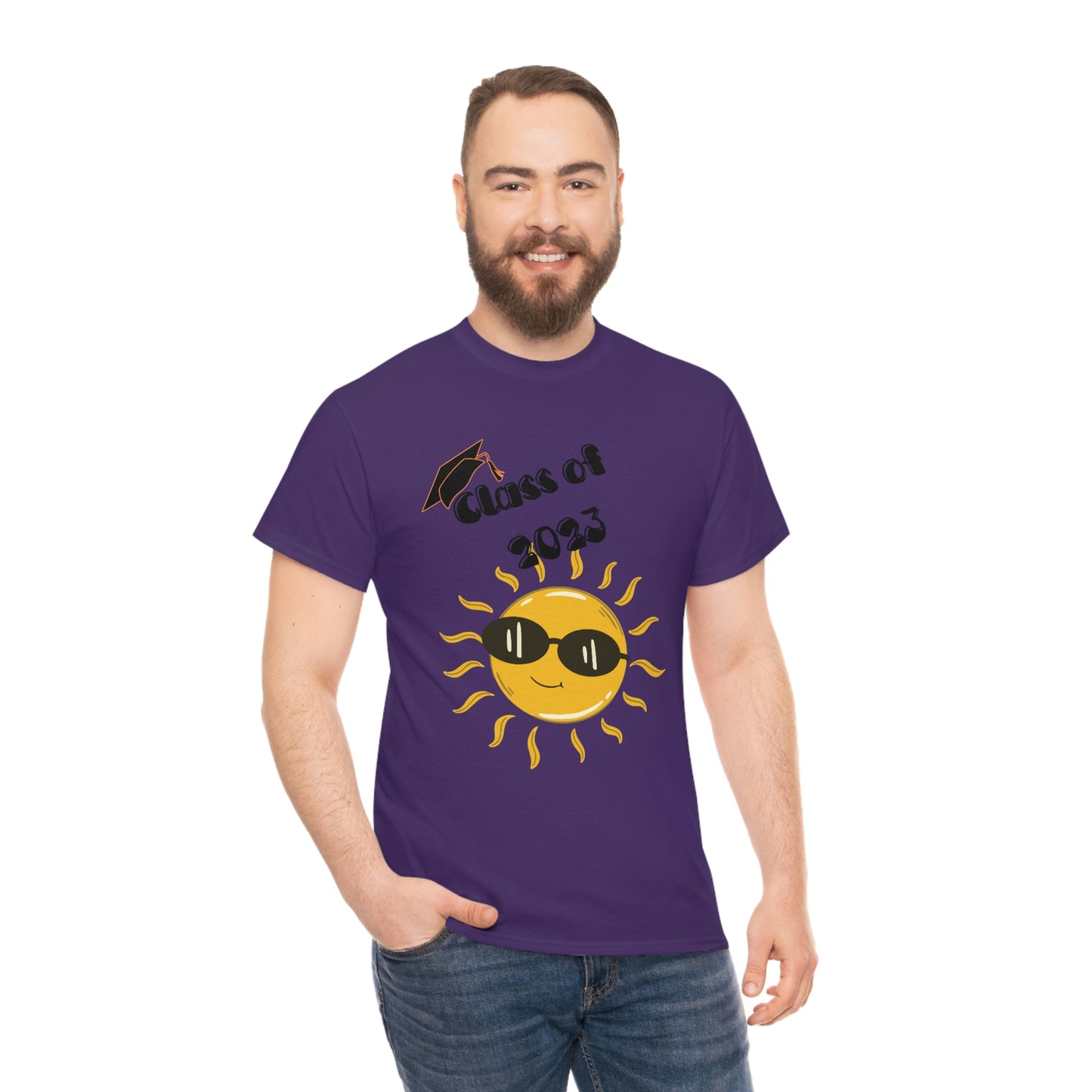 "Class of 2023 Sunshine wearing Shades" Unisex Heavy Cotton Tee