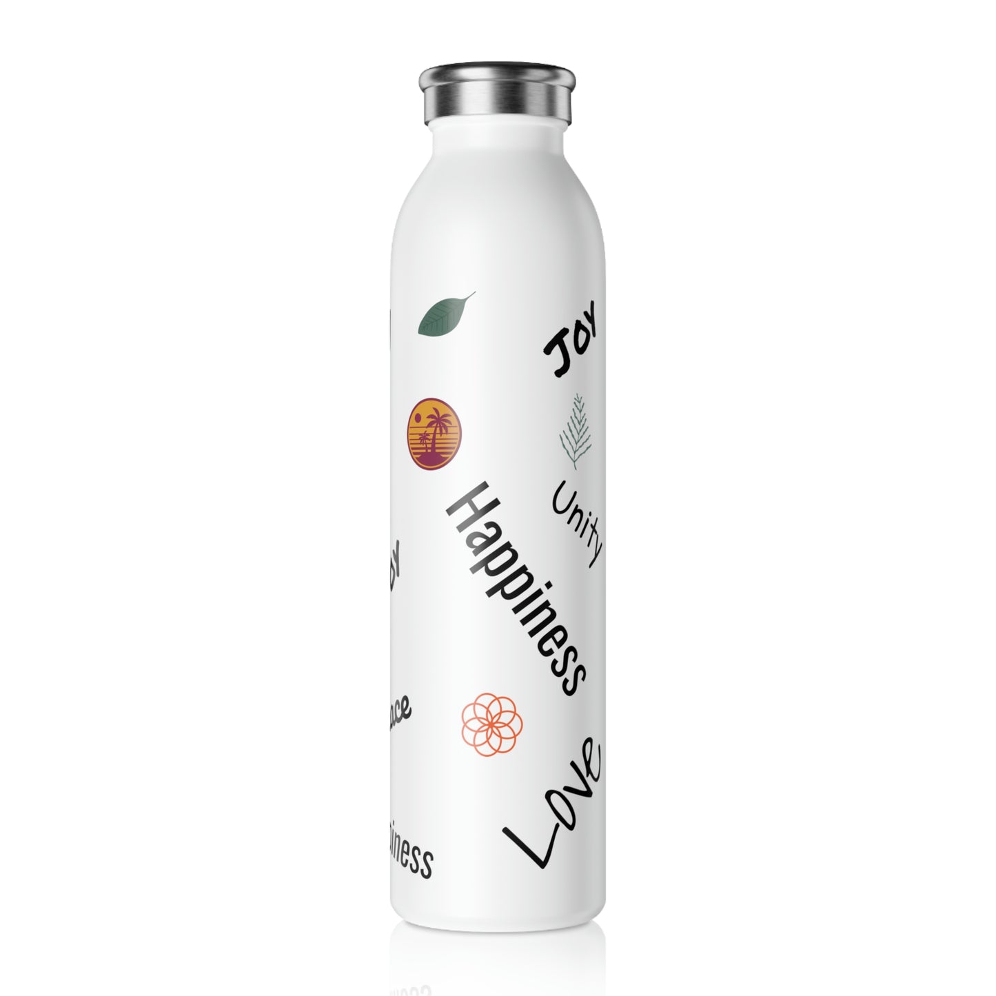 "GOOD FEELINGS" Slim Water Bottle