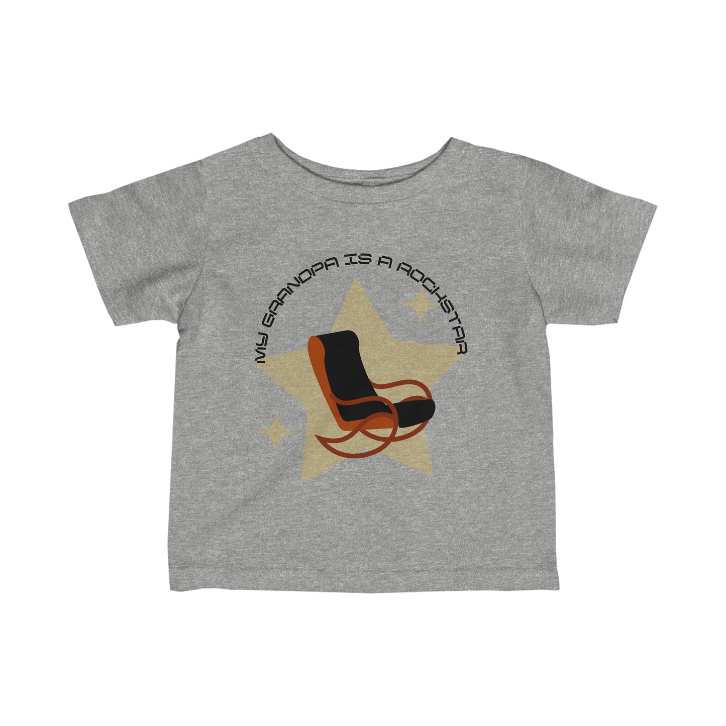 "My Grandpa is a Rockstar" - Infant Fine Jersey Tee