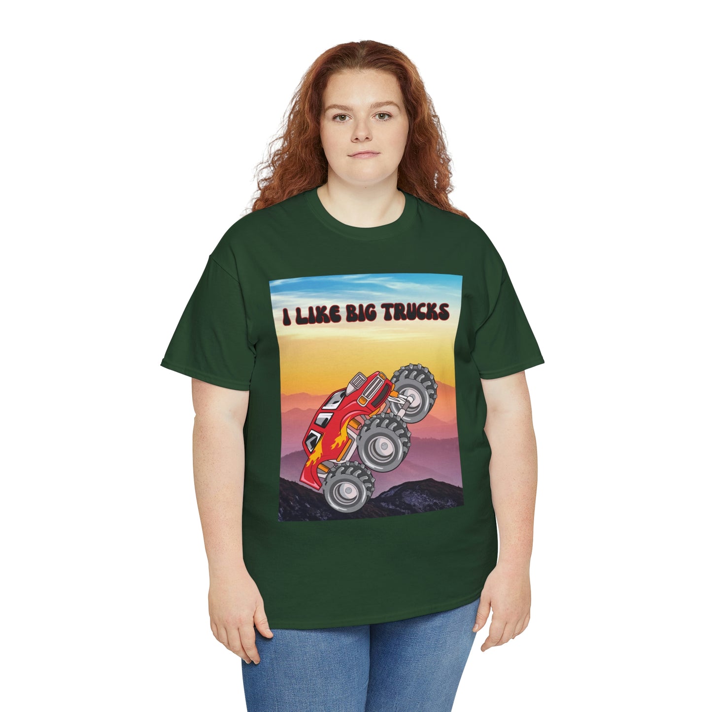 "I LIKE BIG TRUCKS" Unisex Heavy Cotton Tee