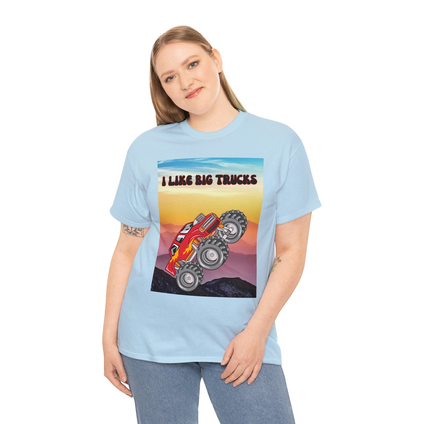 "I LIKE BIG TRUCKS" Unisex Heavy Cotton Tee