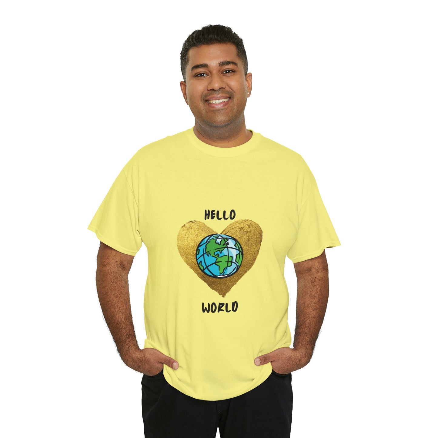 "Hello World" Unisex Heavy Cotton Tee