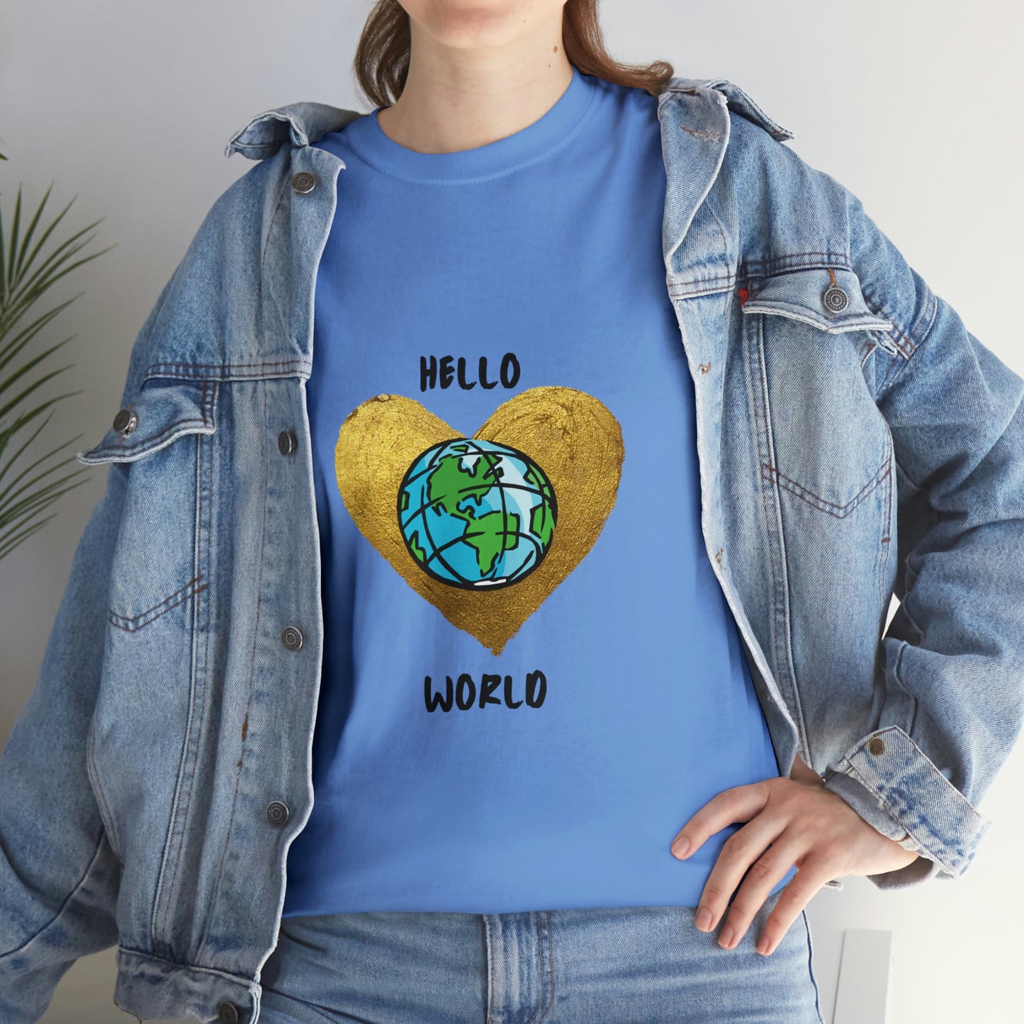 "Hello World" Unisex Heavy Cotton Tee